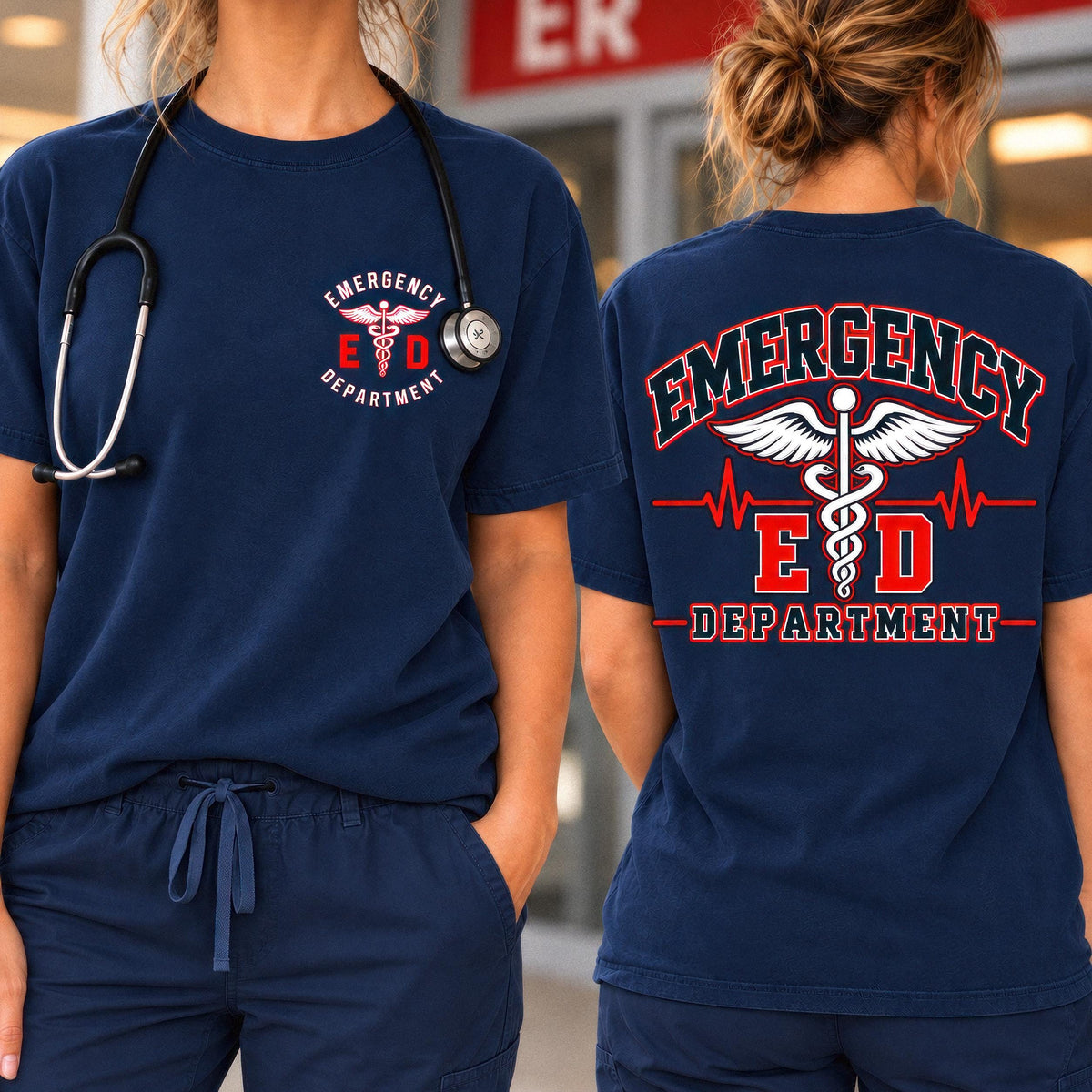 Emergency Department Shirt, ER Nurse Tee, Vintage Medical Graphic, Healthcare Worker Gift