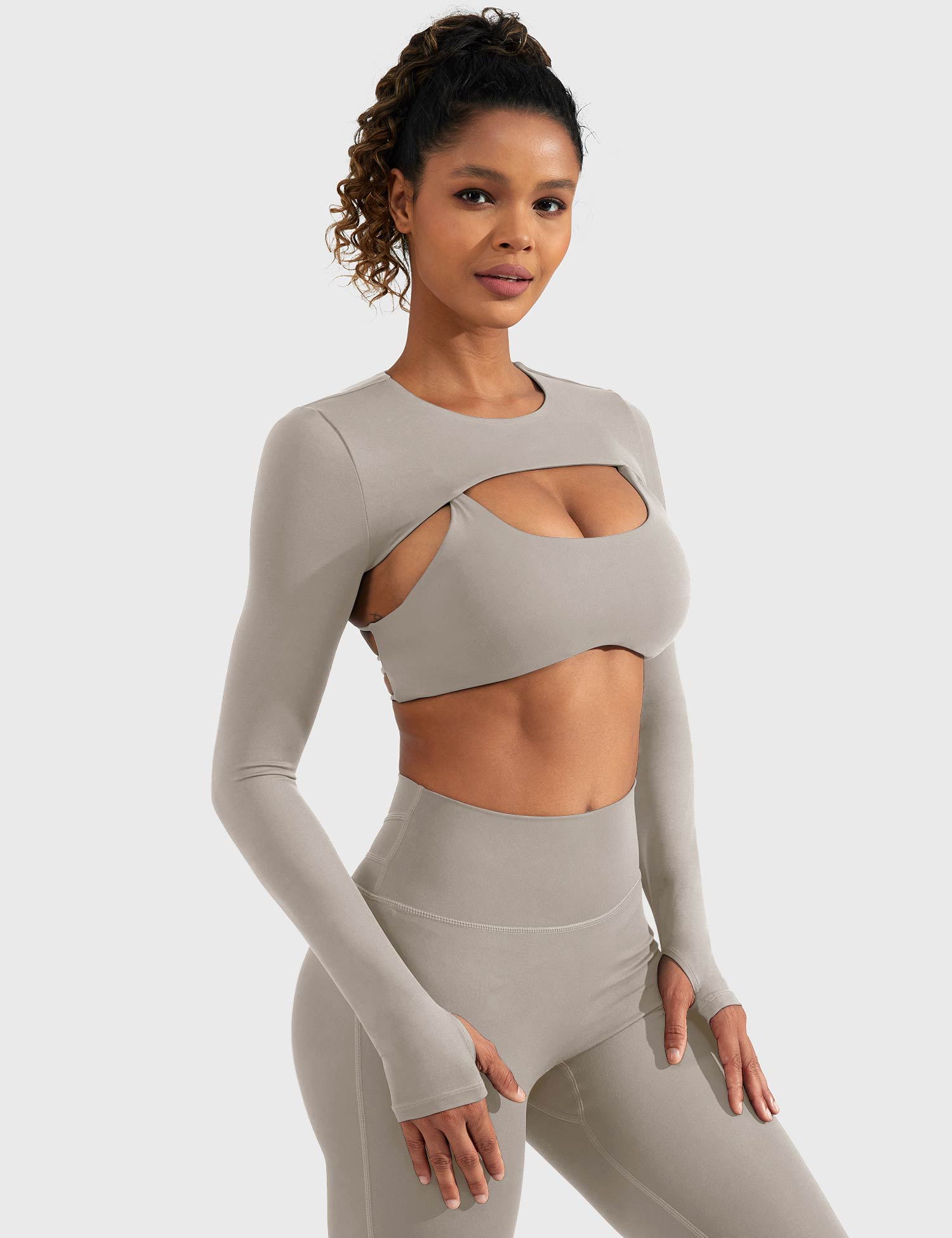 YGLEO Crissy Long Sleeve Bolero Shrug