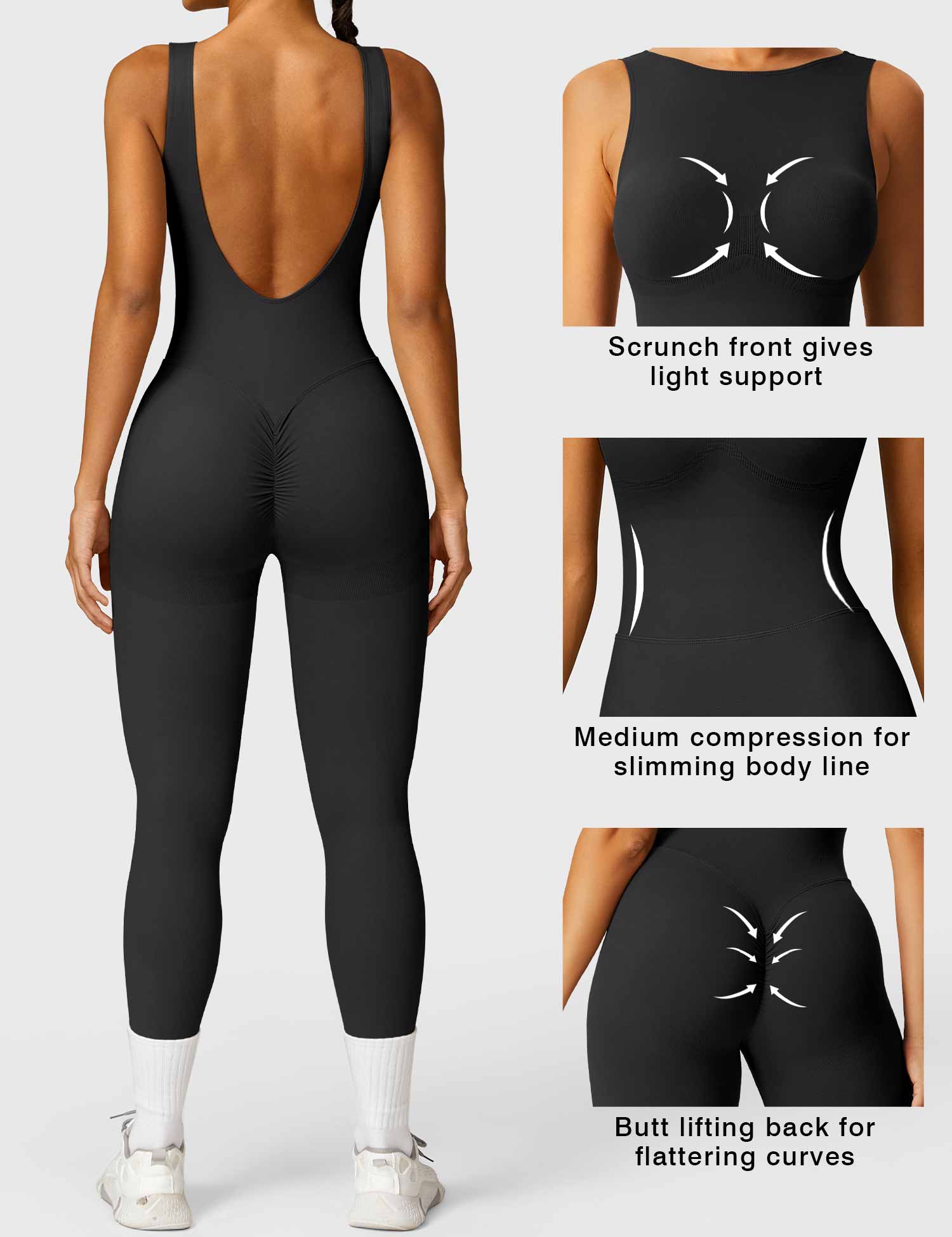 YGLEO Swanky Seamless Jumpsuit