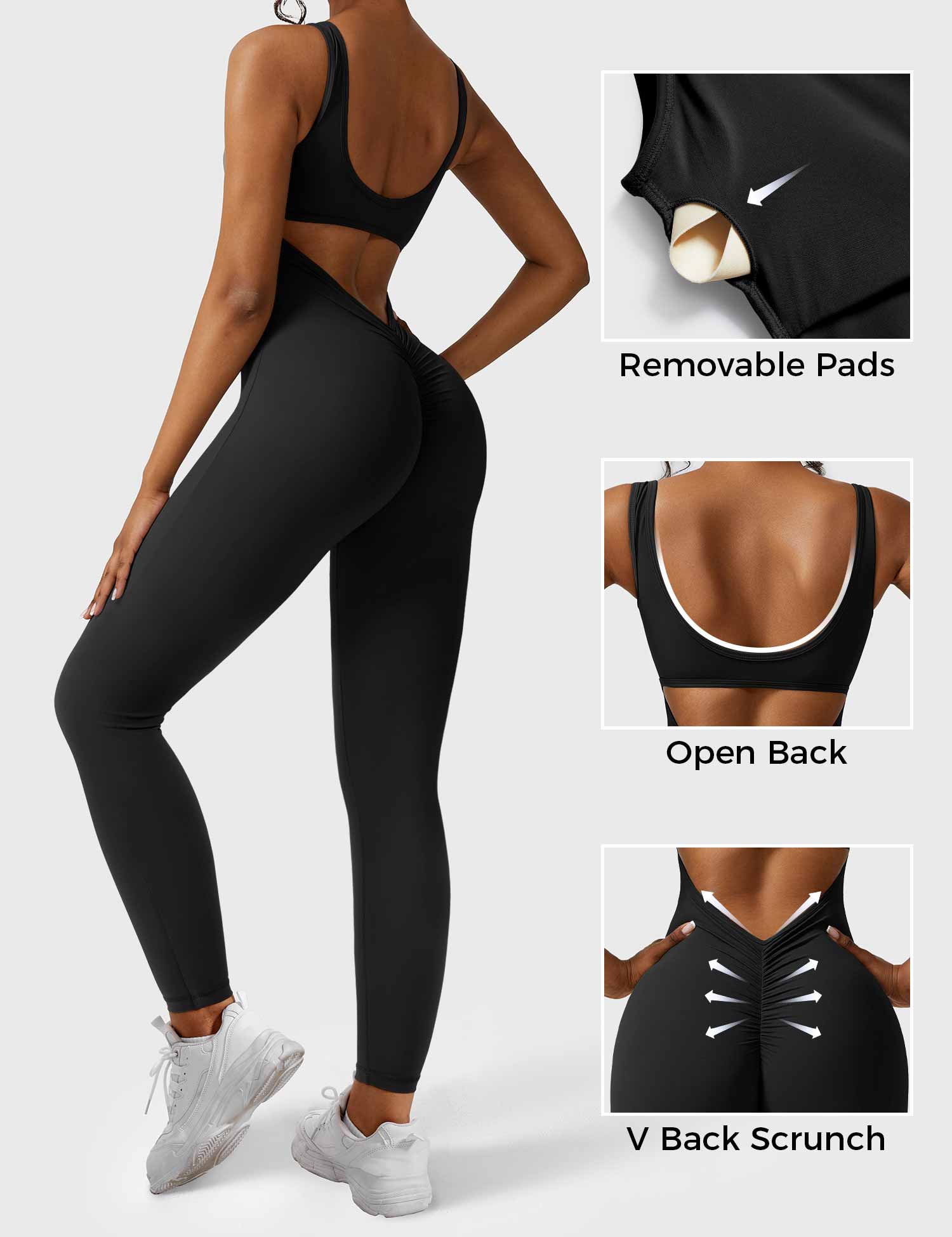 YGLEO Lizvette V-Back Jumpsuit