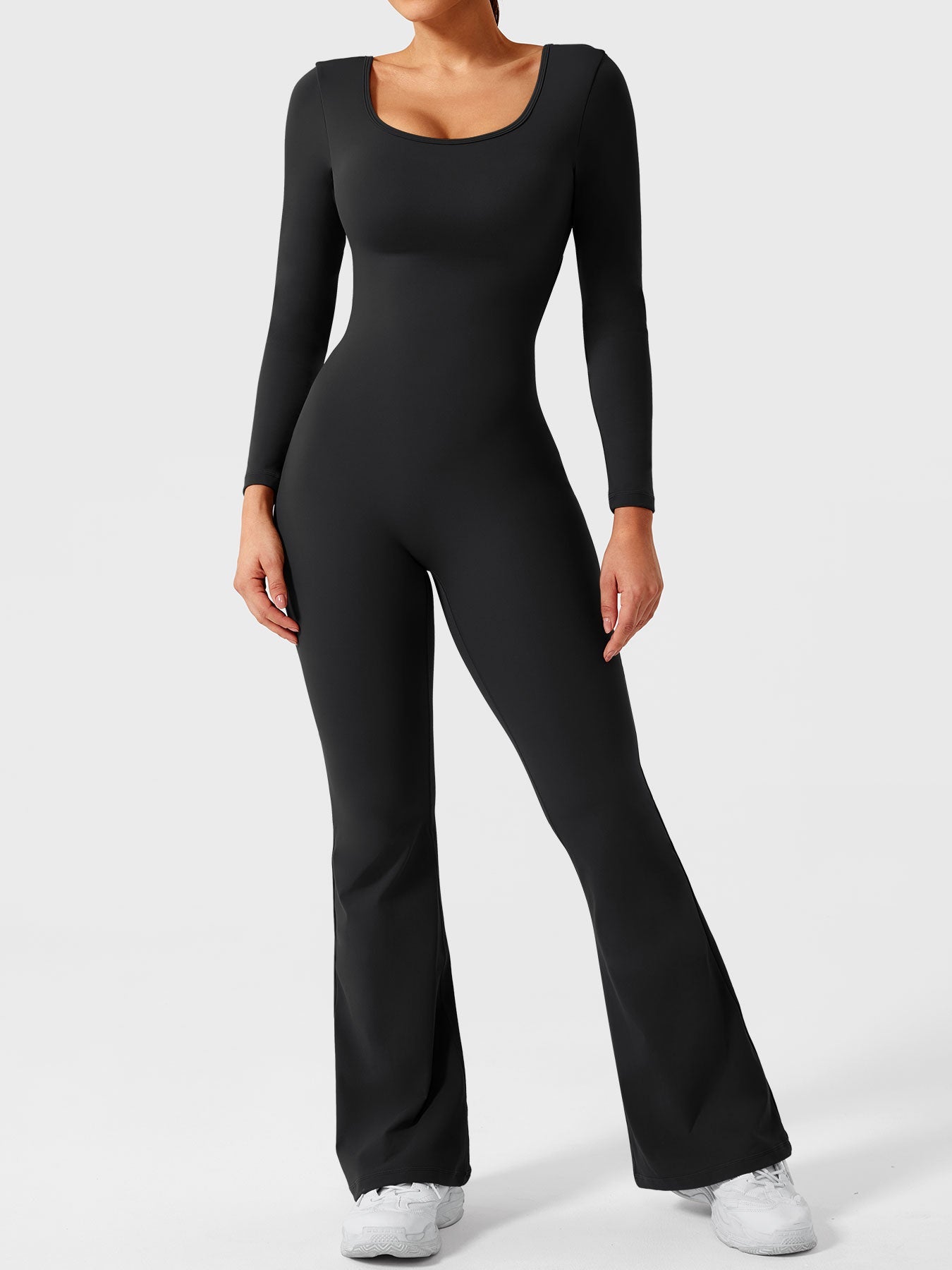 YGLEO Lizvette Long Sleeves Flared Jumpsuit