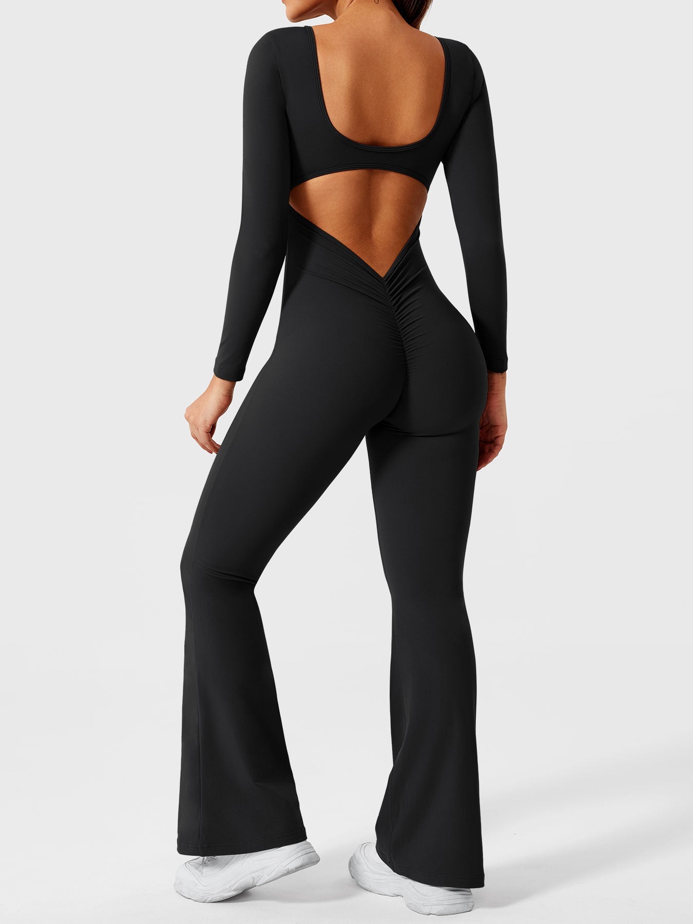 YGLEO Lizvette Long Sleeves Flared Jumpsuit