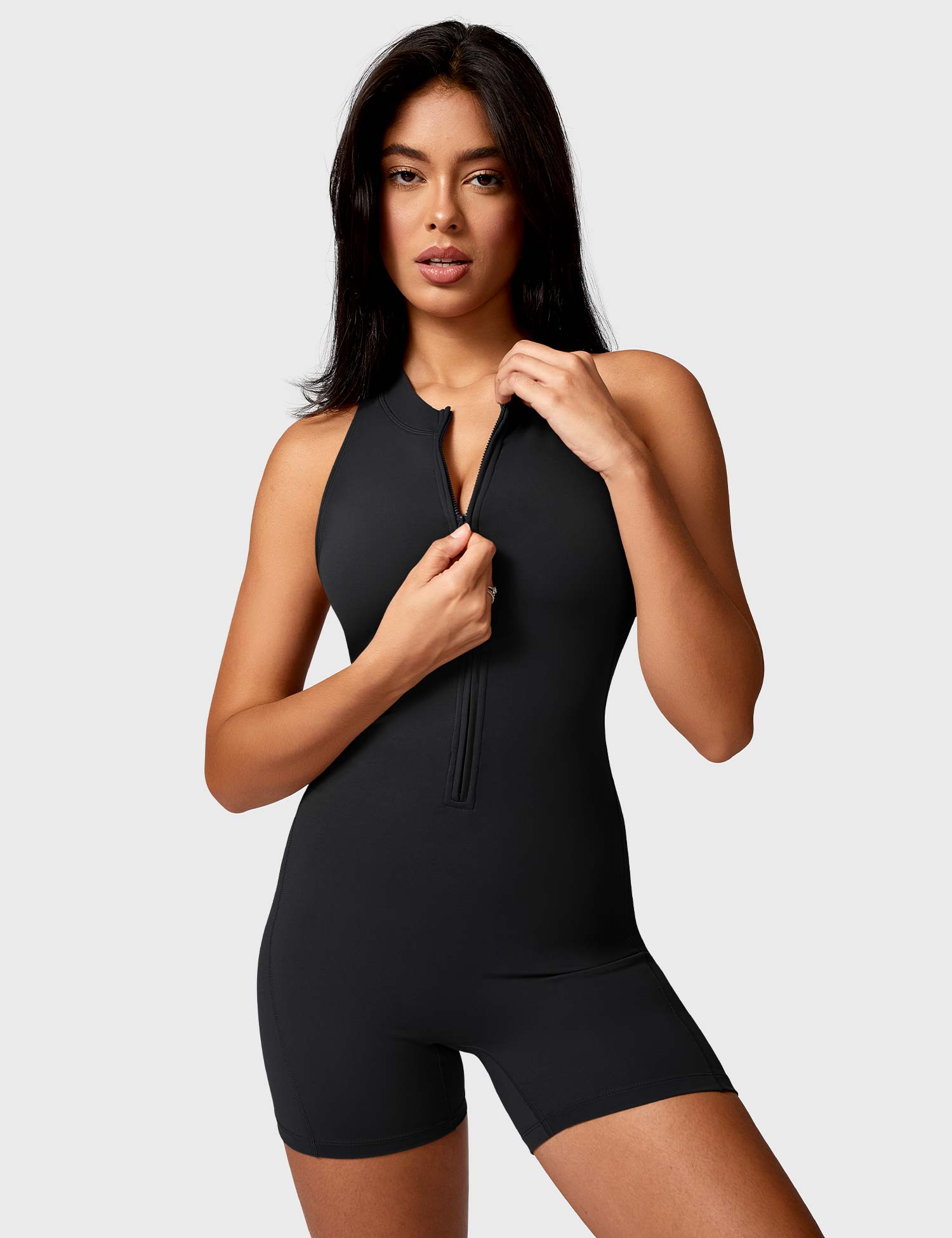 YGLEO Emma Backless Zipper Romper