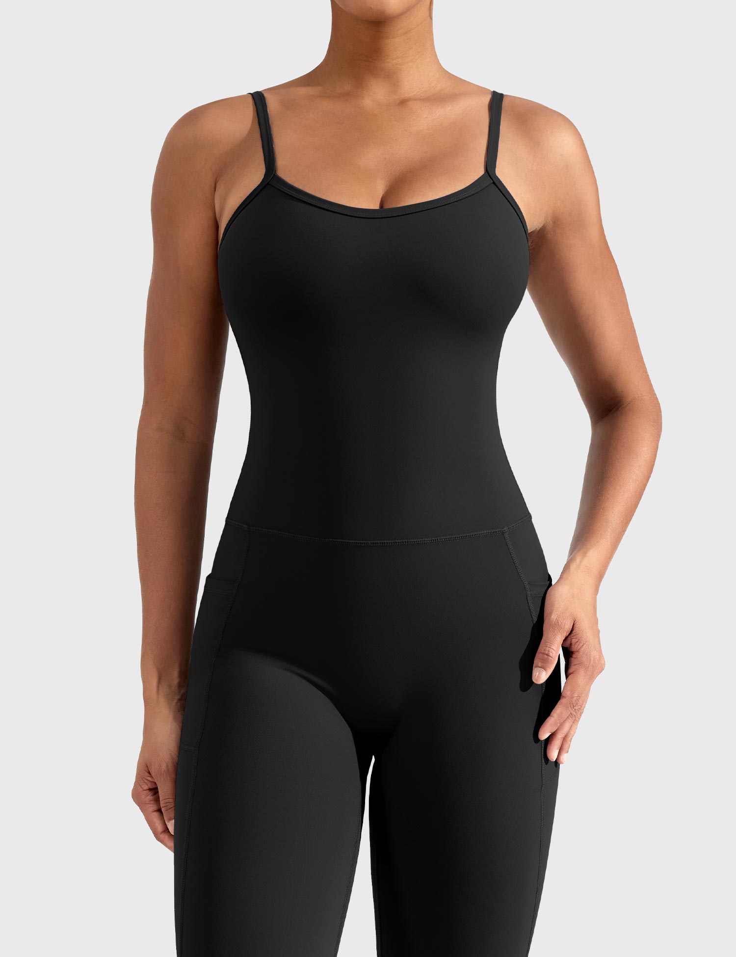 YGLEO Mena Flared Jumpsuit with Side Pockets