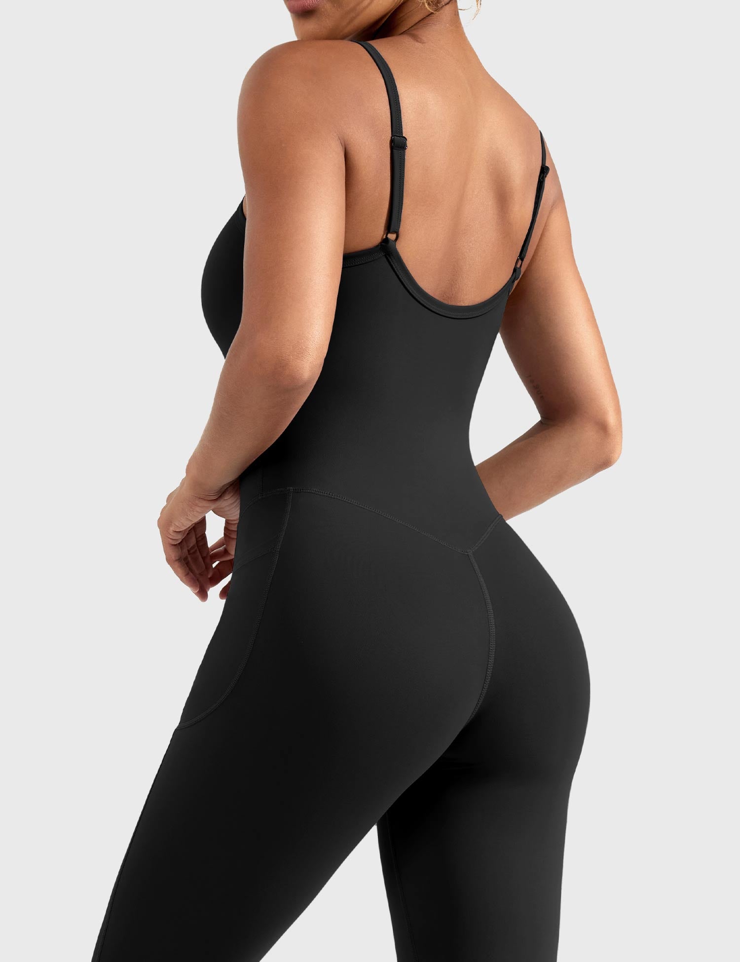 YGLEO Mena Flared Jumpsuit with Side Pockets