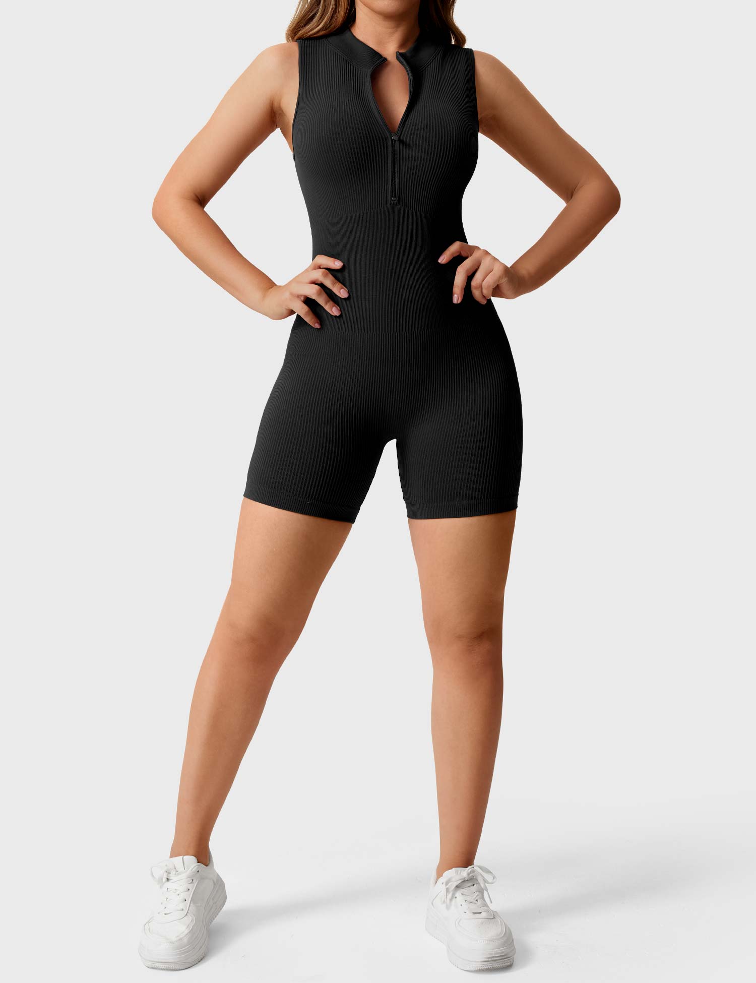 YGLEO Rachel Ribbed Seamless Romper