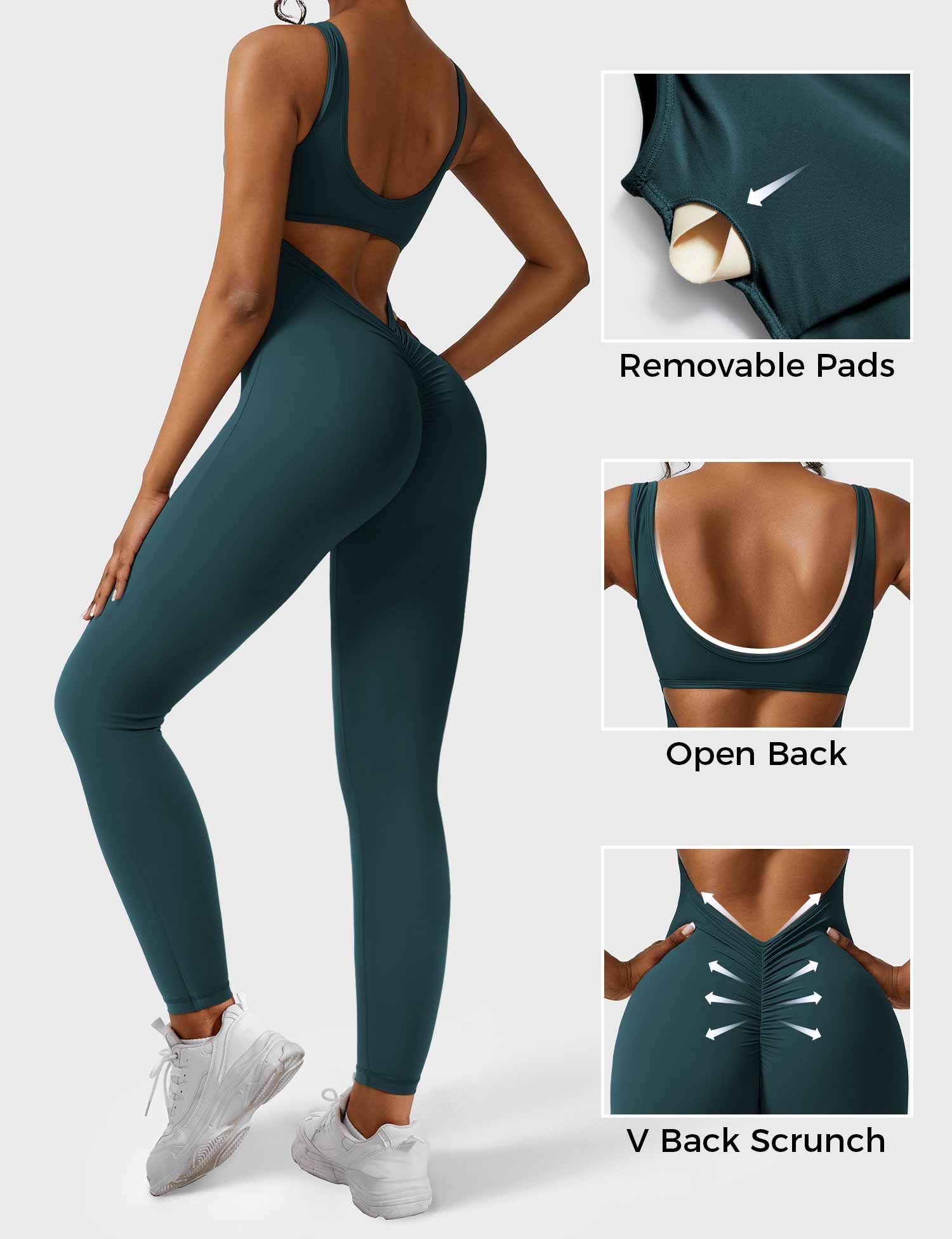 YGLEO Lizvette V-Back Jumpsuit