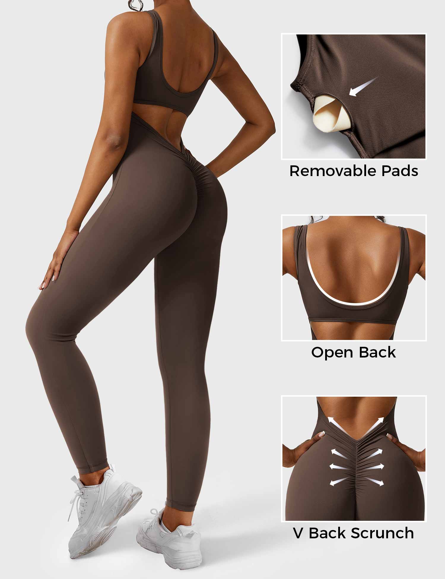 YGLEO Lizvette V-Back Jumpsuit