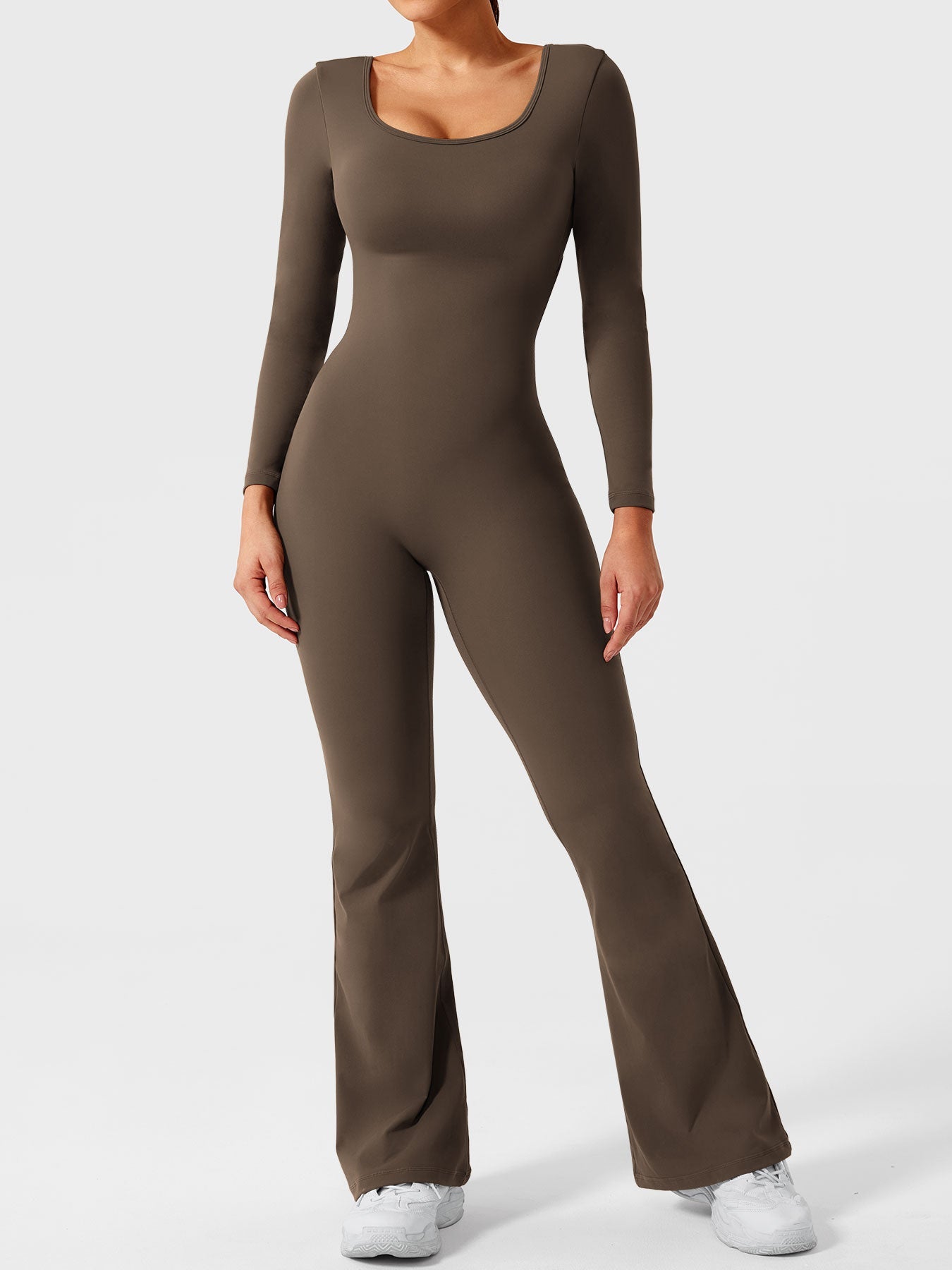 YGLEO Lizvette Long Sleeves Flared Jumpsuit