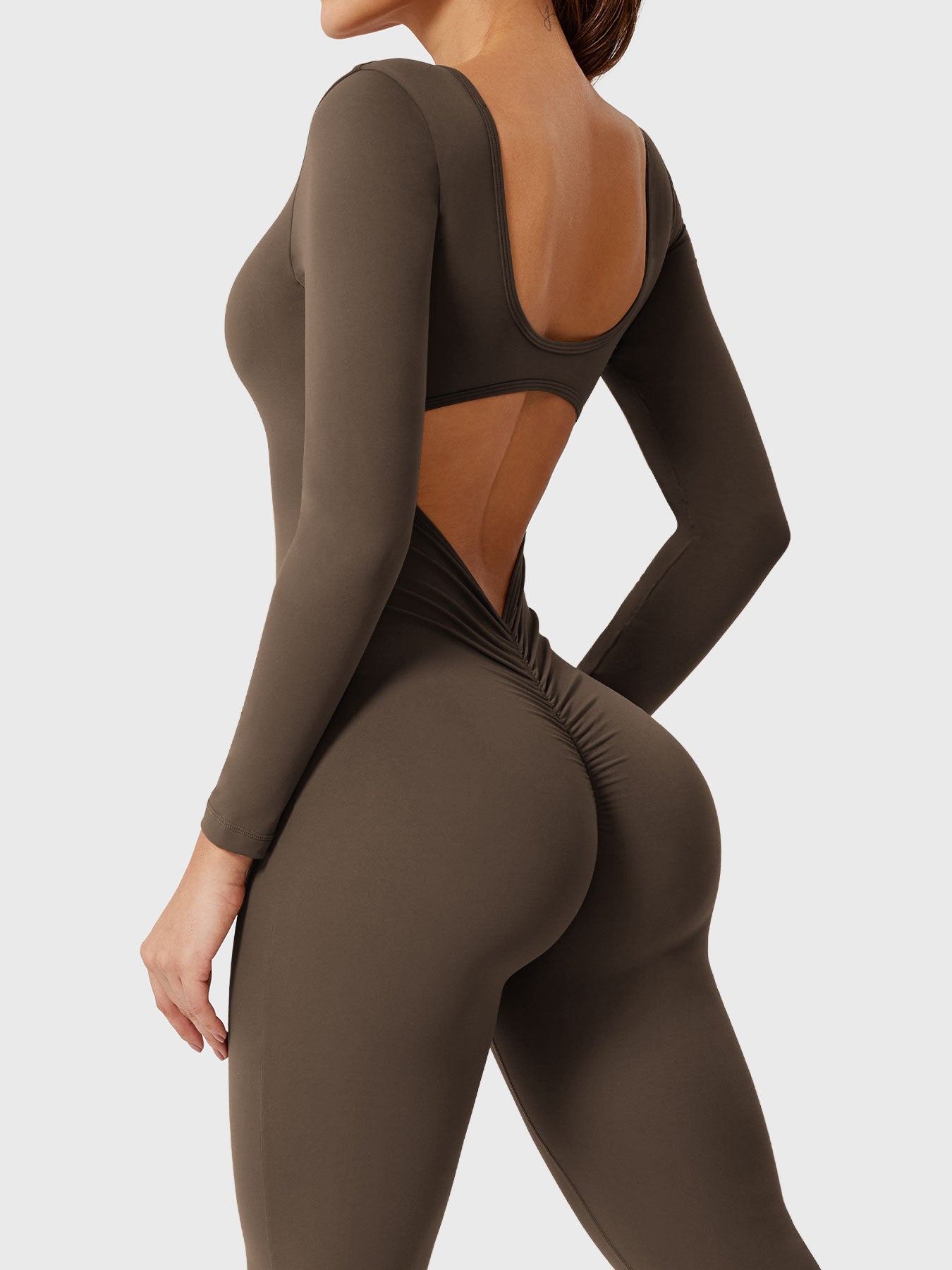 YGLEO Lizvette Long Sleeves Flared Jumpsuit