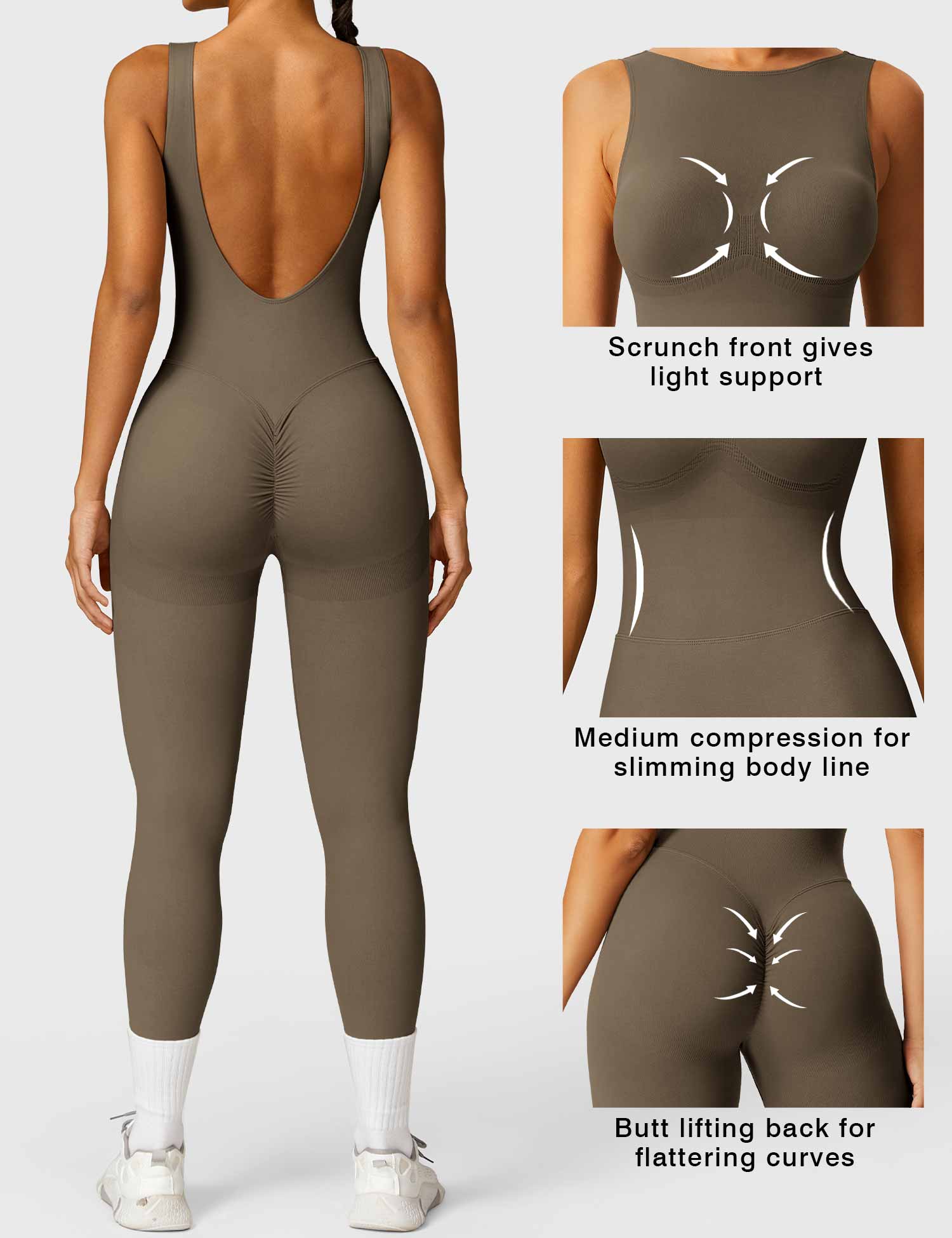 YGLEO Swanky Seamless Jumpsuit