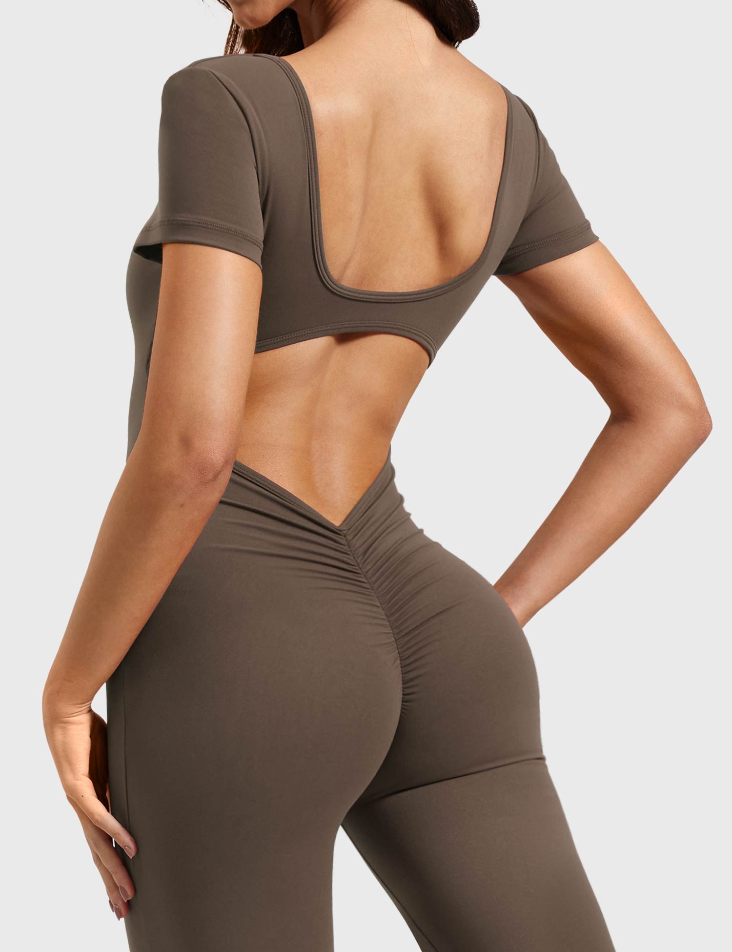 YGLEO Lizvette Short Sleeves Flared Jumpsuit