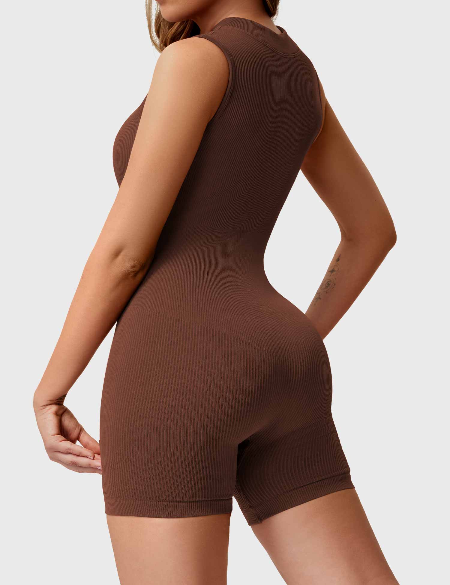 YGLEO Rachel Ribbed Seamless Romper