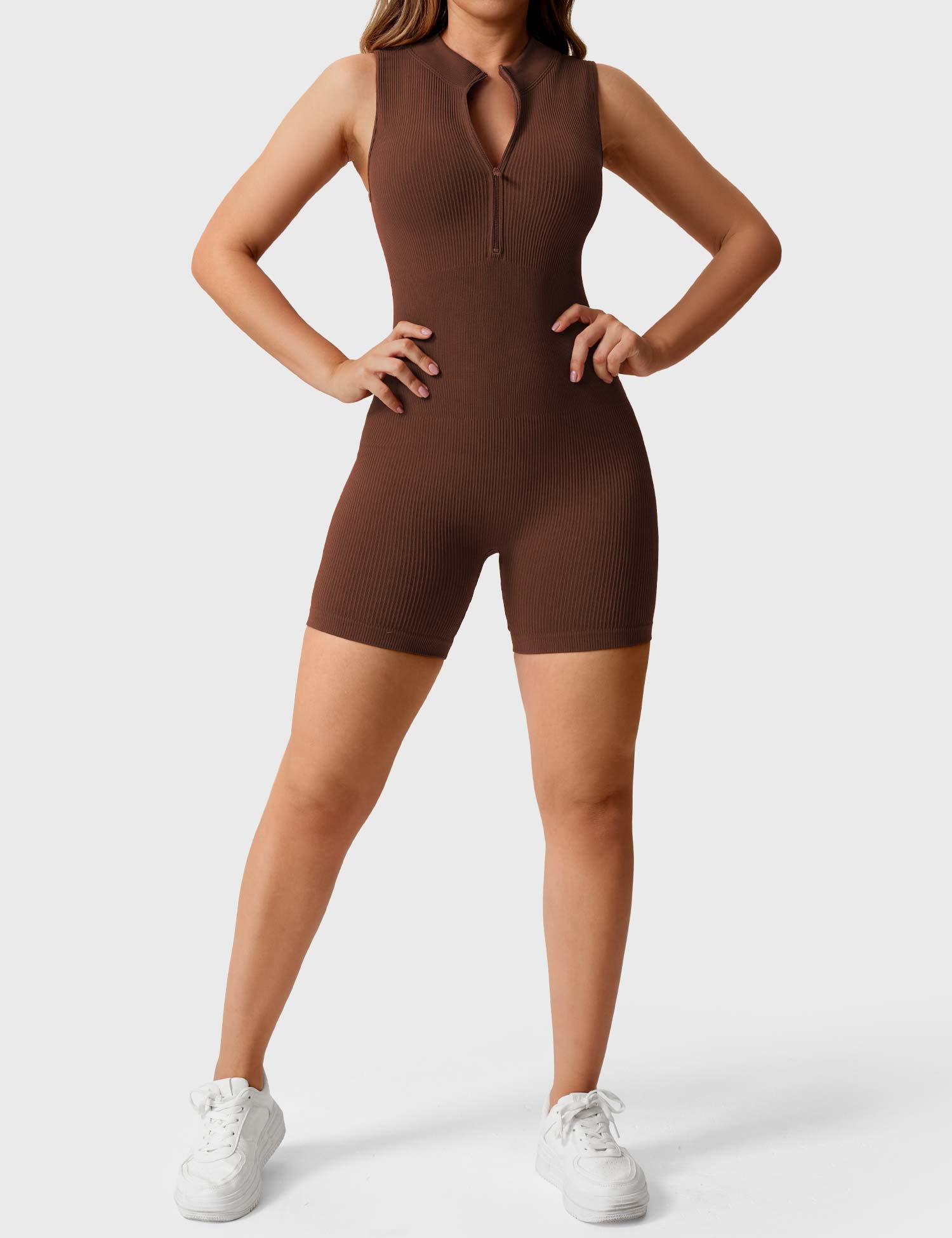 YGLEO Rachel Ribbed Seamless Romper