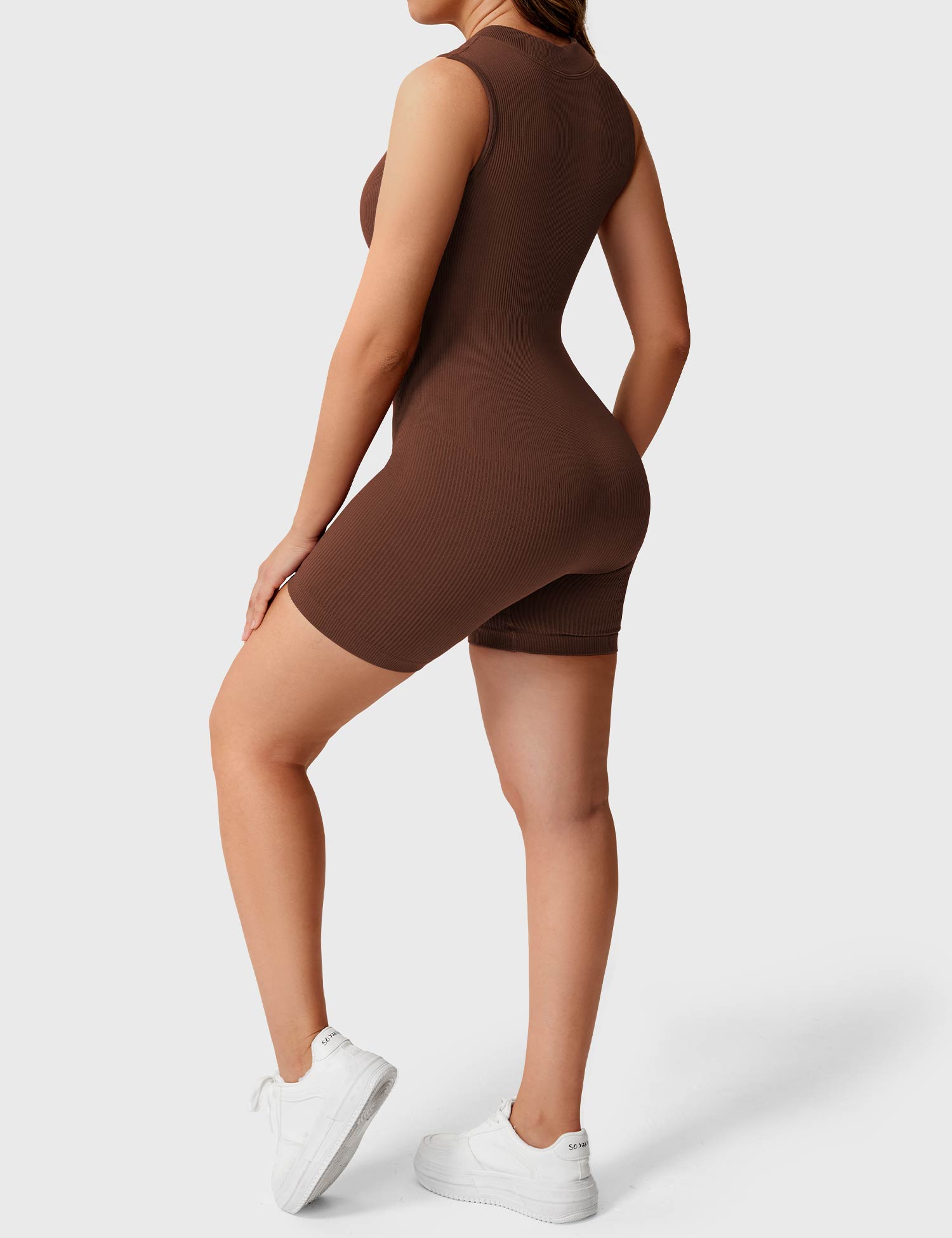 YGLEO Rachel Ribbed Seamless Romper