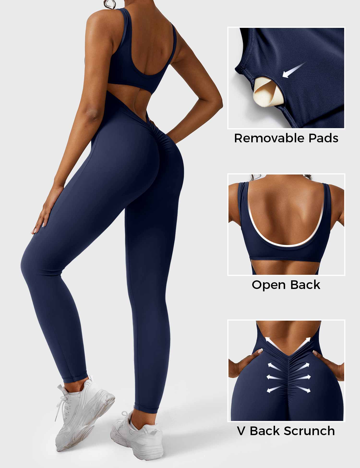 YGLEO Lizvette V-Back Jumpsuit
