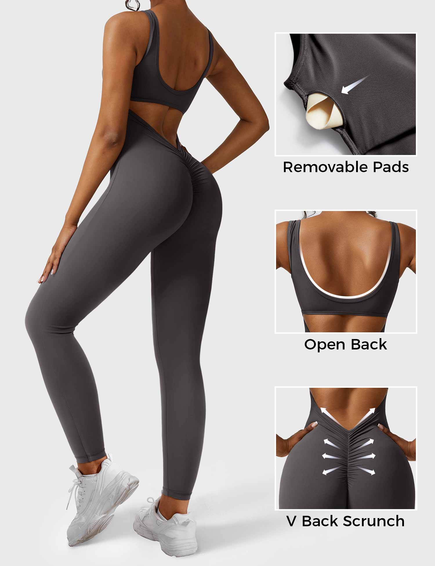 YGLEO Lizvette V-Back Jumpsuit