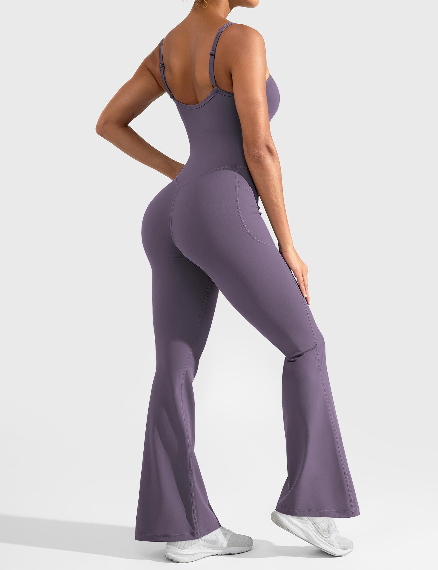 YGLEO Mena Flared Jumpsuit with Side Pockets