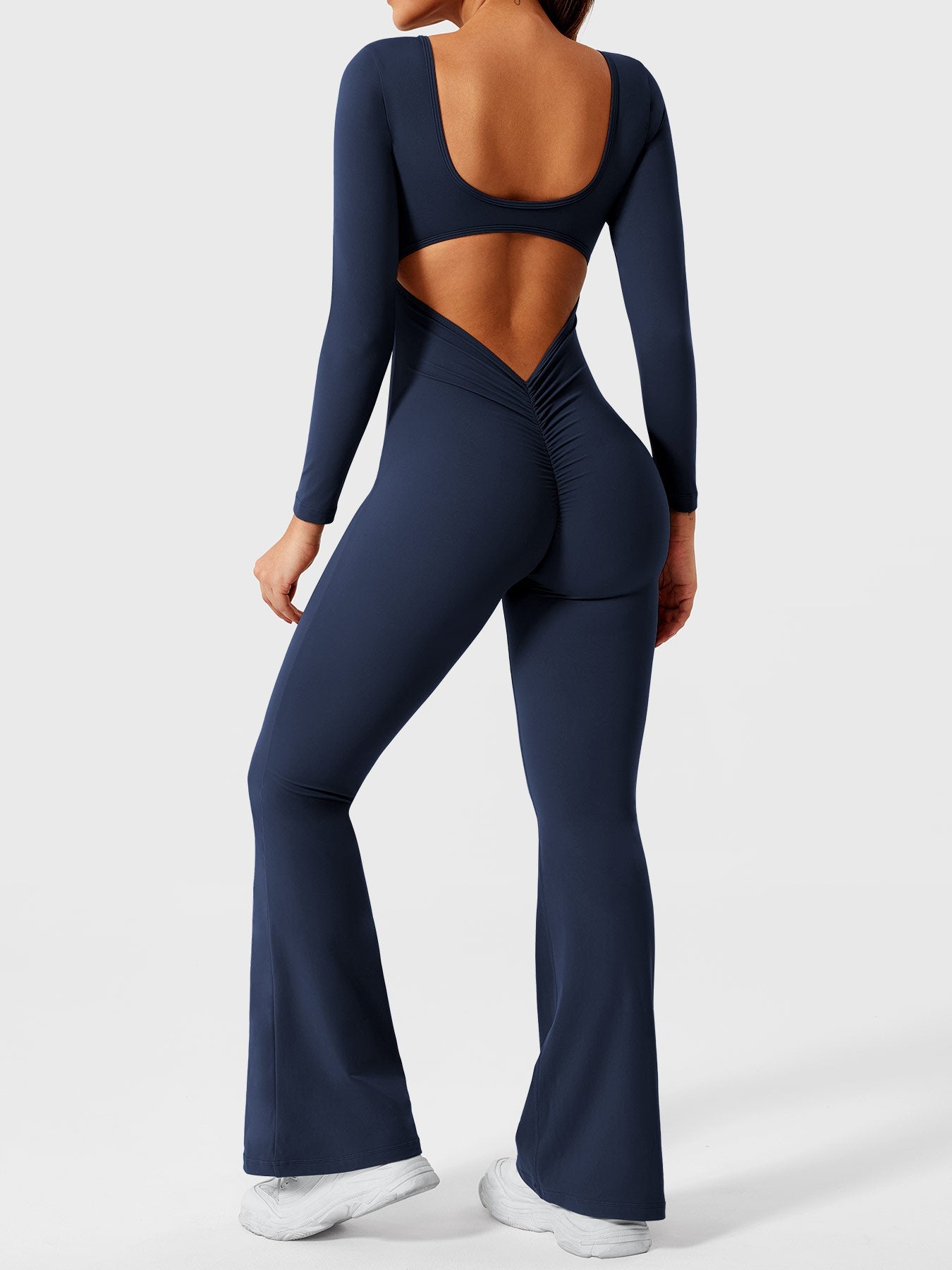 YGLEO Lizvette Long Sleeves Flared Jumpsuit
