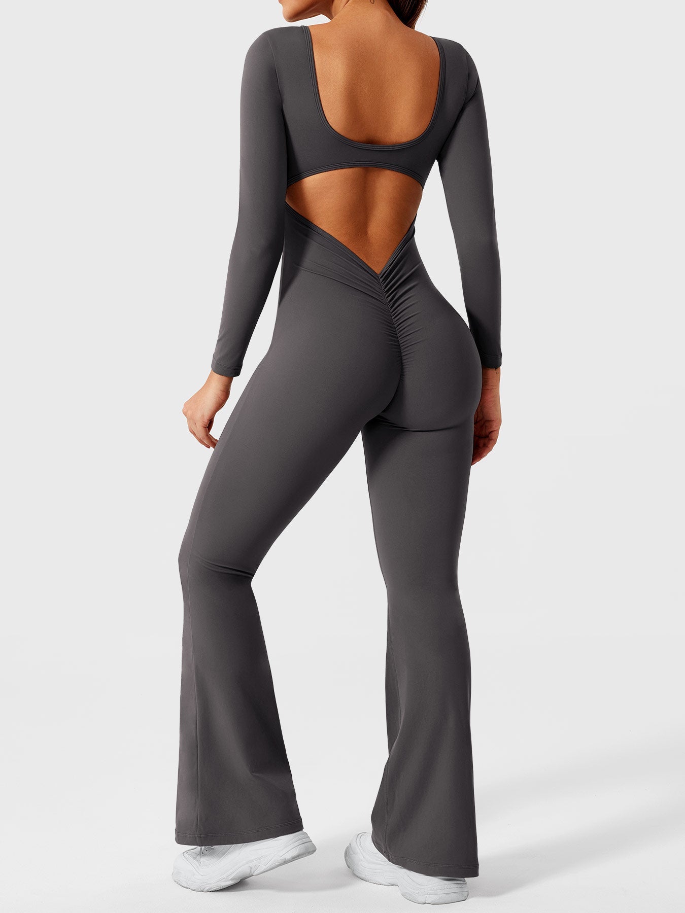 YGLEO Lizvette Long Sleeves Flared Jumpsuit