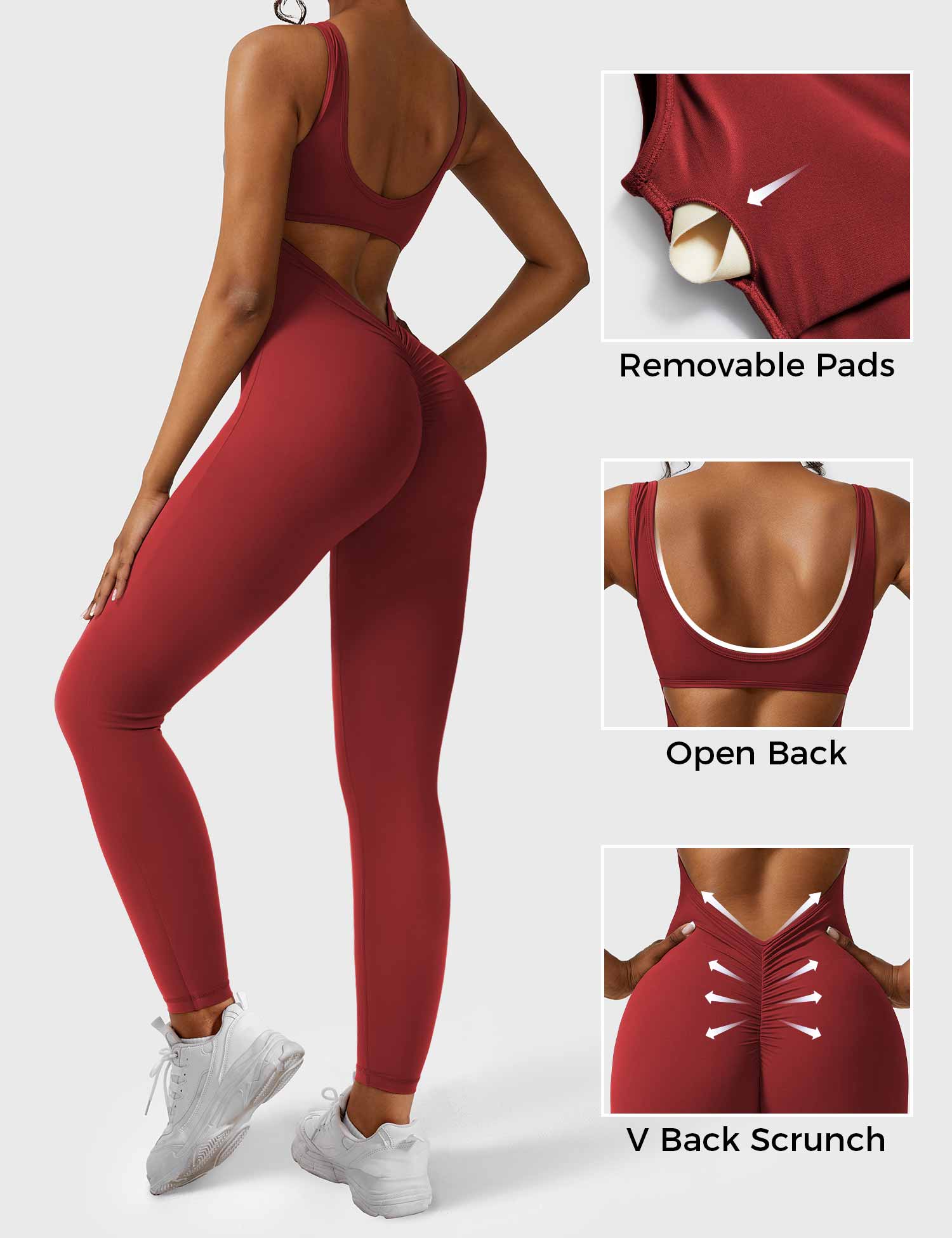 YGLEO Lizvette V-Back Jumpsuit