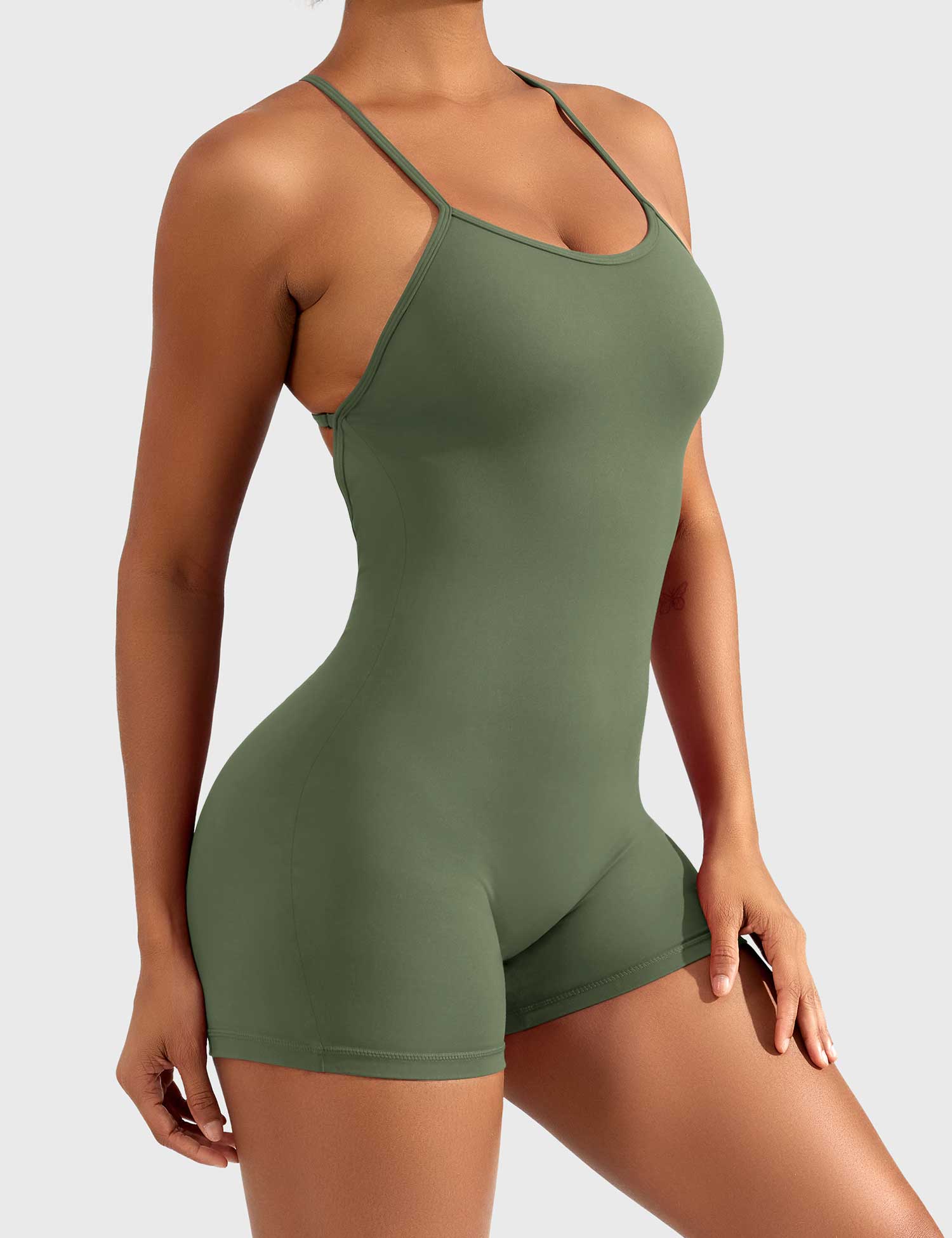 YGLEO Liza V-Back Romper