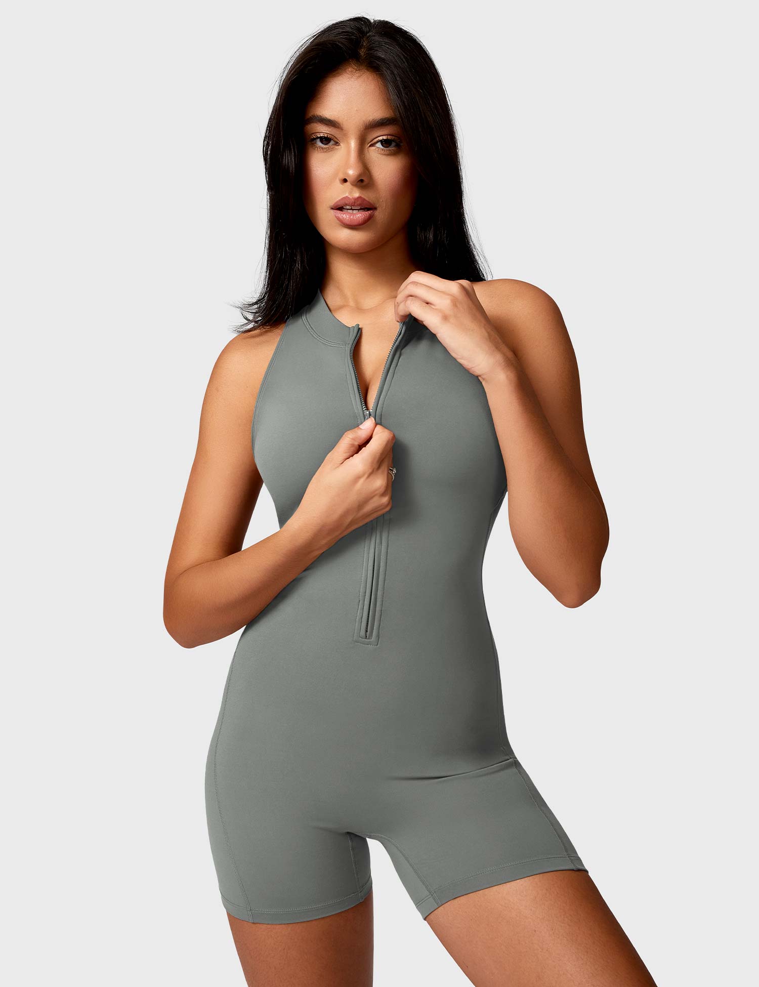 YGLEO Emma Backless Zipper Romper