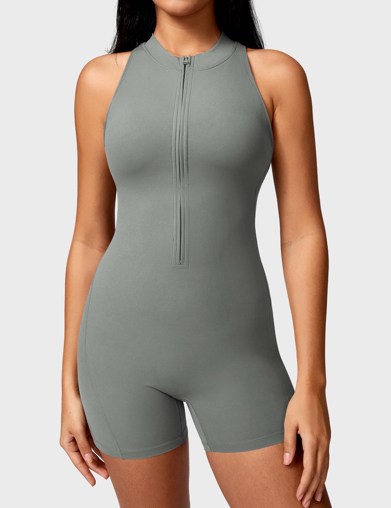 YGLEO Emma Backless Zipper Romper