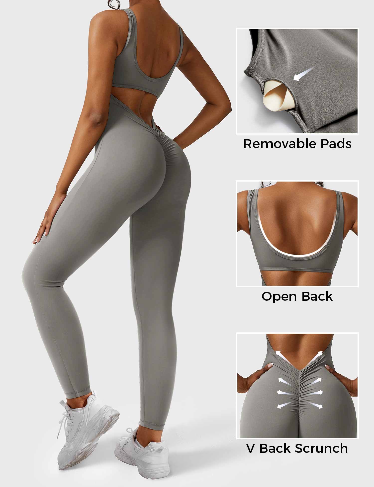 YGLEO Lizvette V-Back Jumpsuit