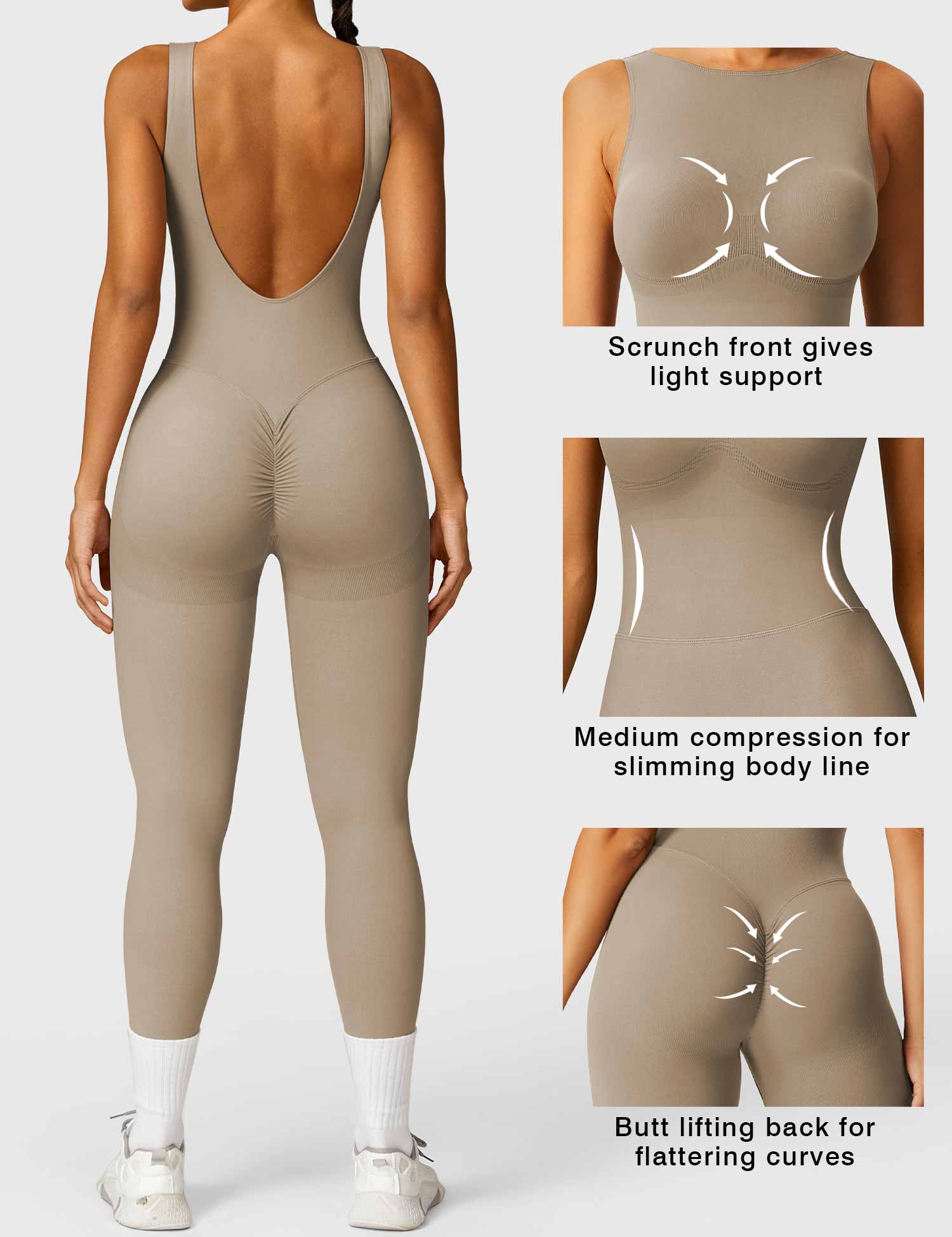 YGLEO Swanky Seamless Jumpsuit