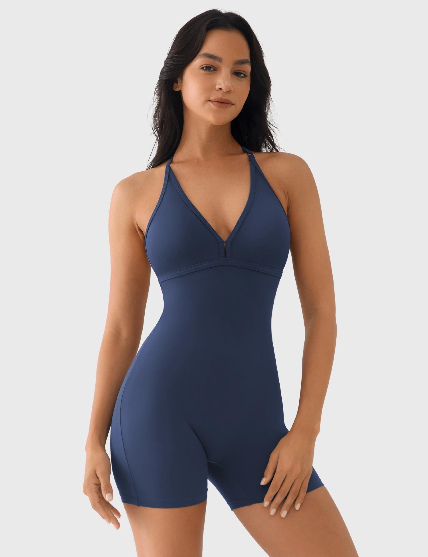YGLEO Taylor V Neck Backless Romper