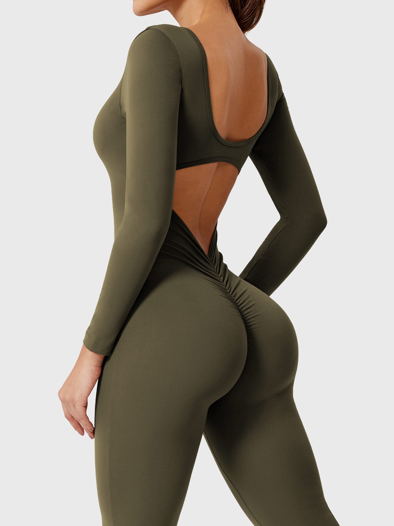 YGLEO Lizvette Long Sleeves Flared Jumpsuit