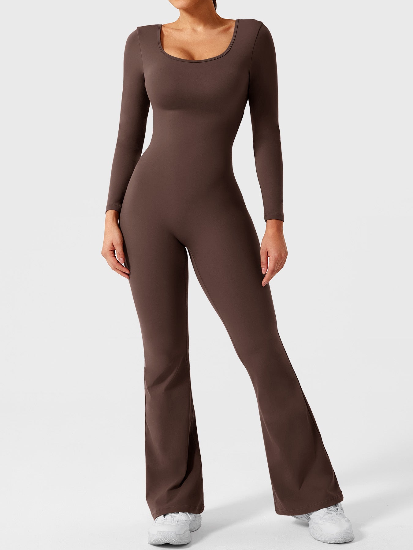YGLEO Lizvette Long Sleeves Flared Jumpsuit