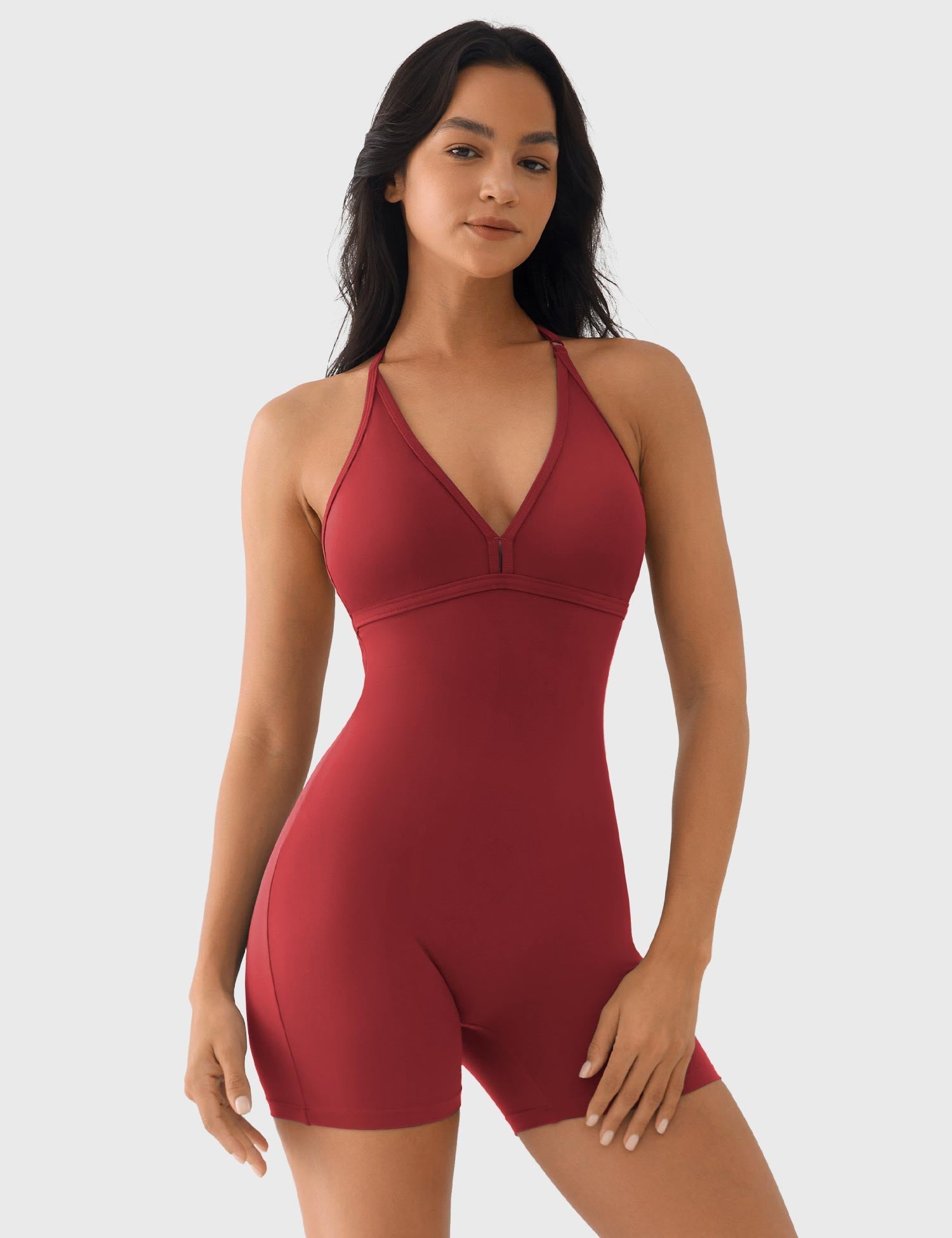 YGLEO Taylor V Neck Backless Romper
