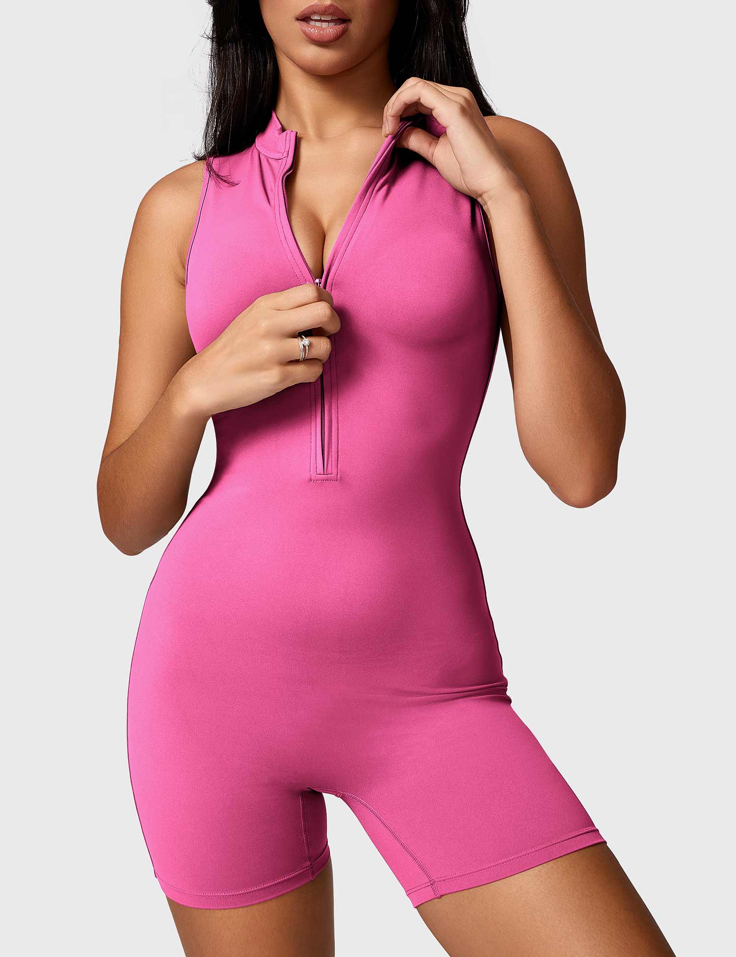 YGLEO Belle Sleeveless Zipper Romper