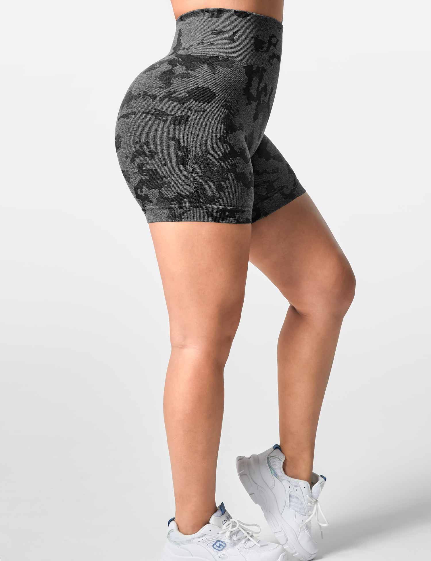 YGLEO Camo Seamless Shorts