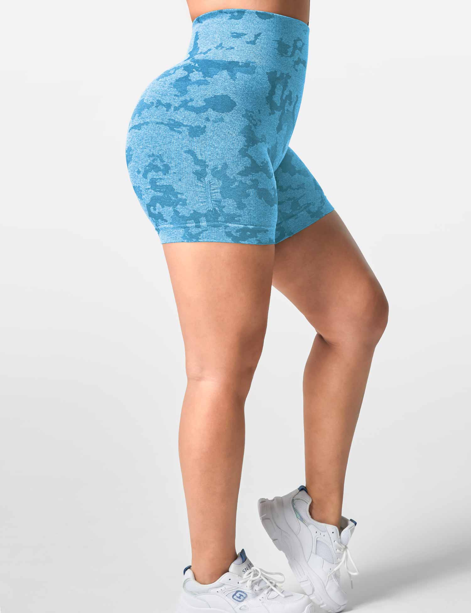 YGLEO Camo Seamless Shorts