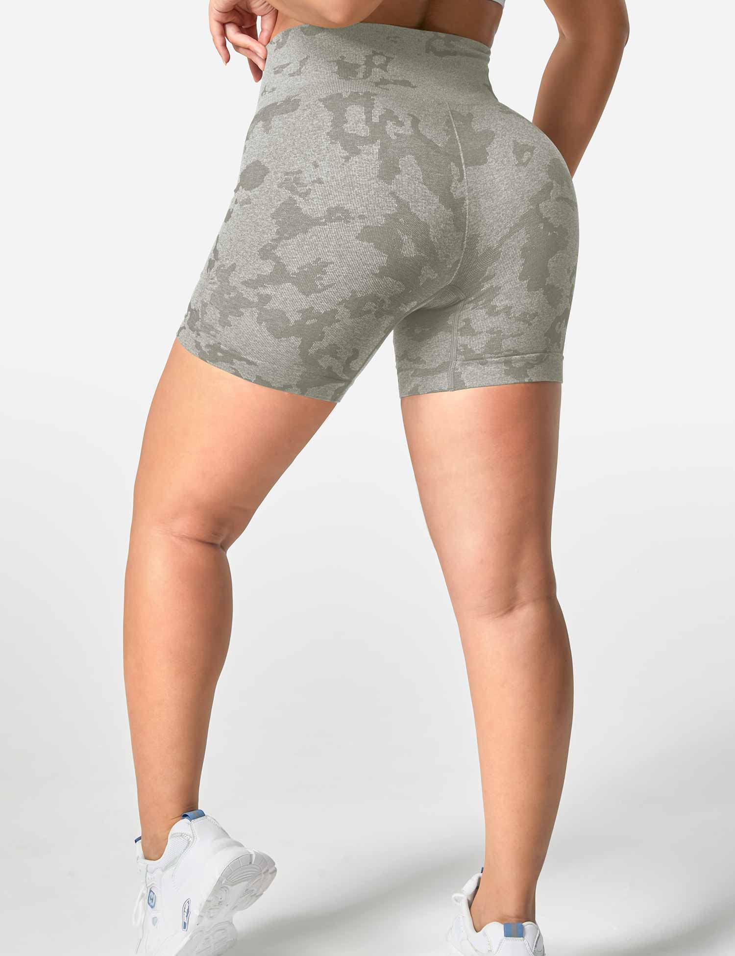 YGLEO Camo Seamless Shorts