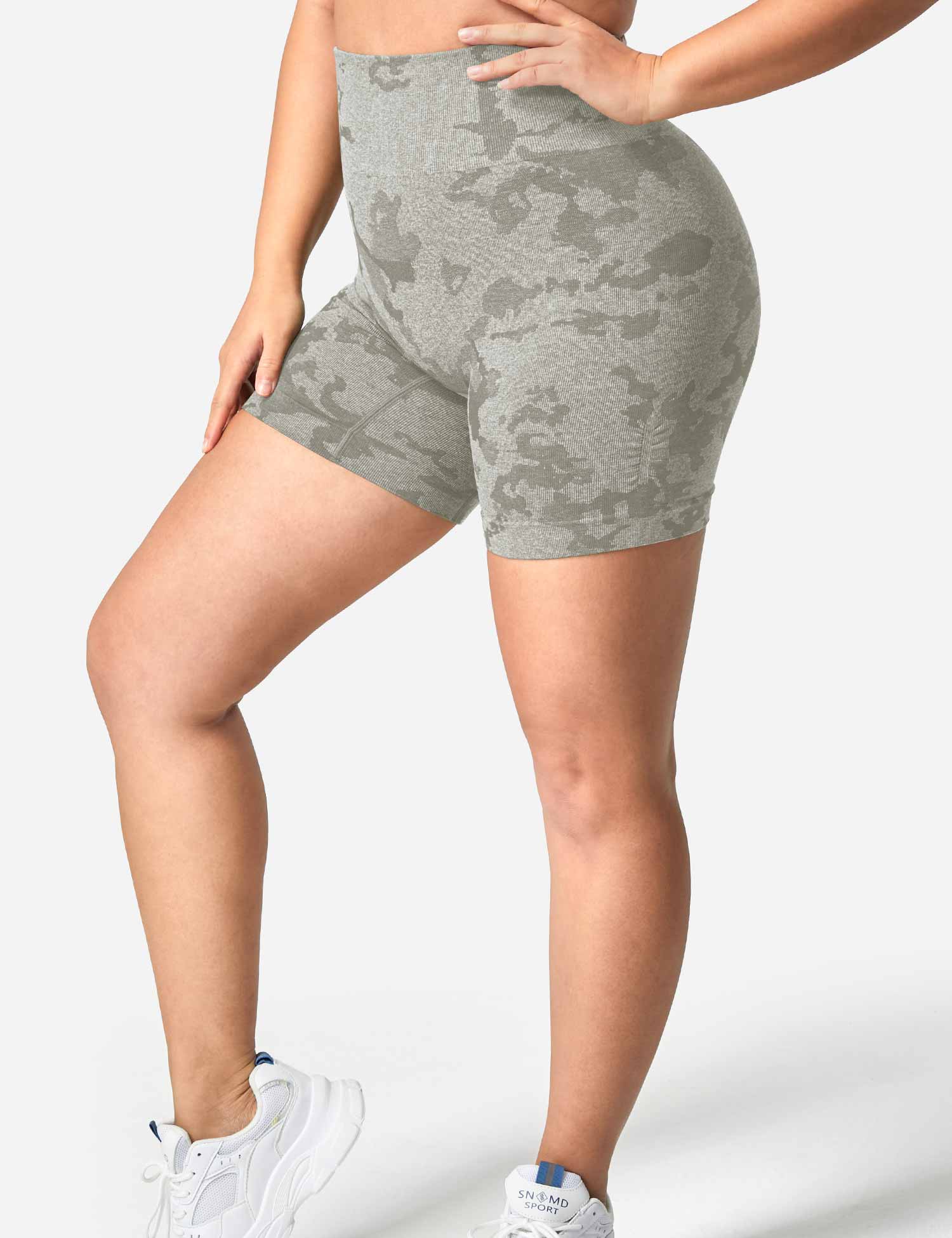 YGLEO Camo Seamless Shorts