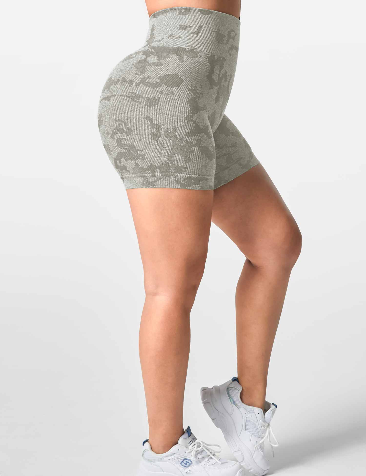 YGLEO Camo Seamless Shorts