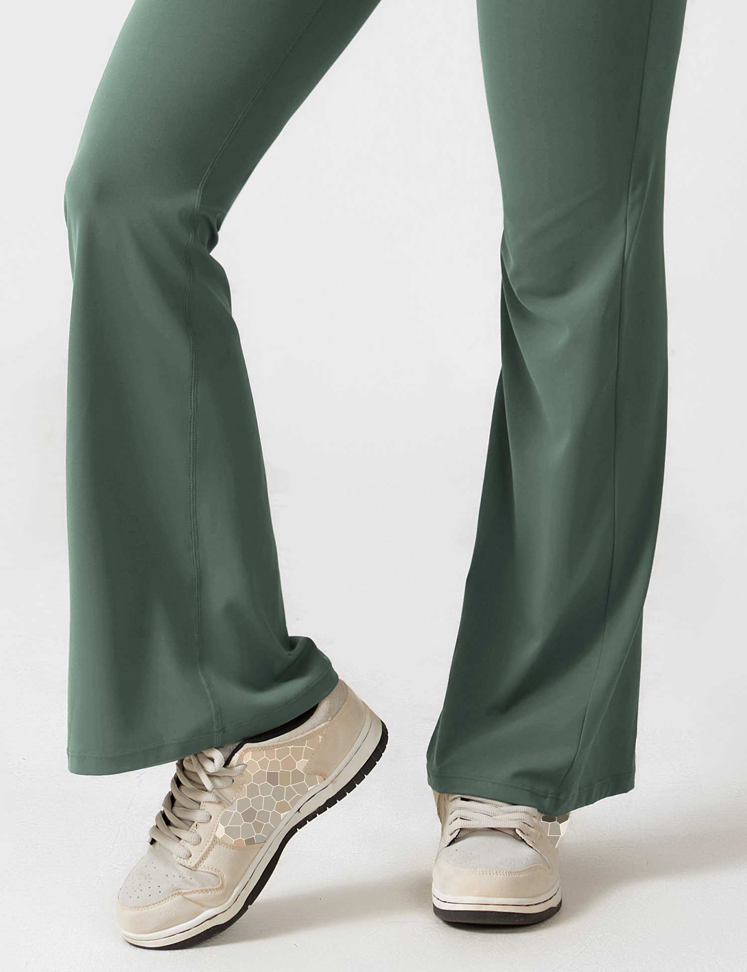 YGLEO V-Back Flared Jumpsuit