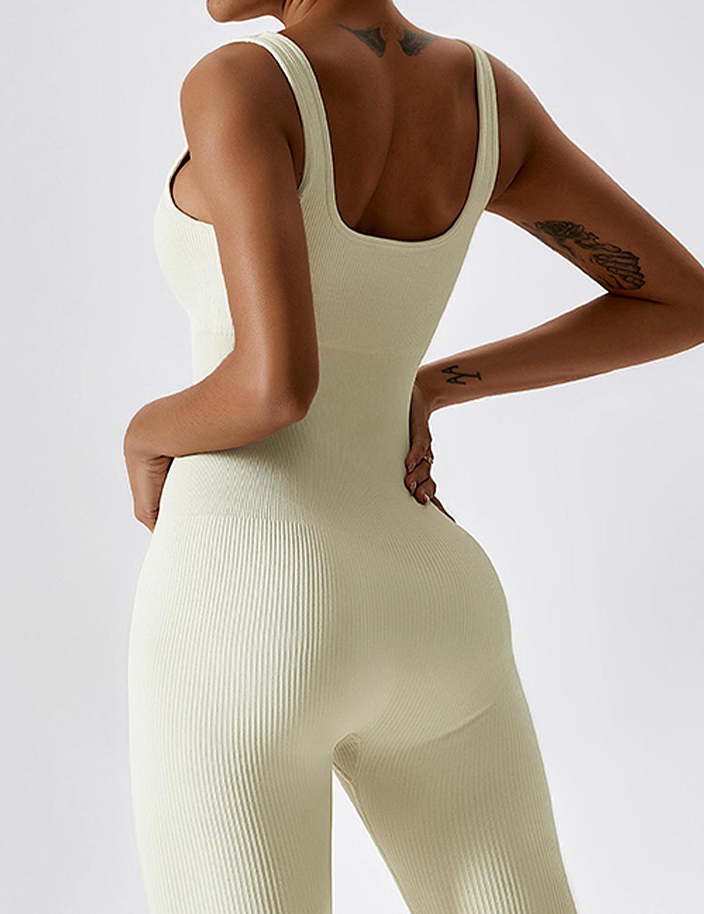 YGLEO U-Neck Seamless Jumpsuit