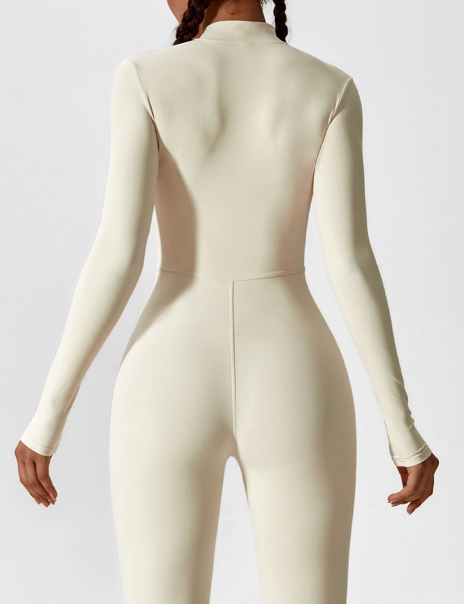 YGLEO Long Sleeve | Short Sleeve Zipper Jumpsuit