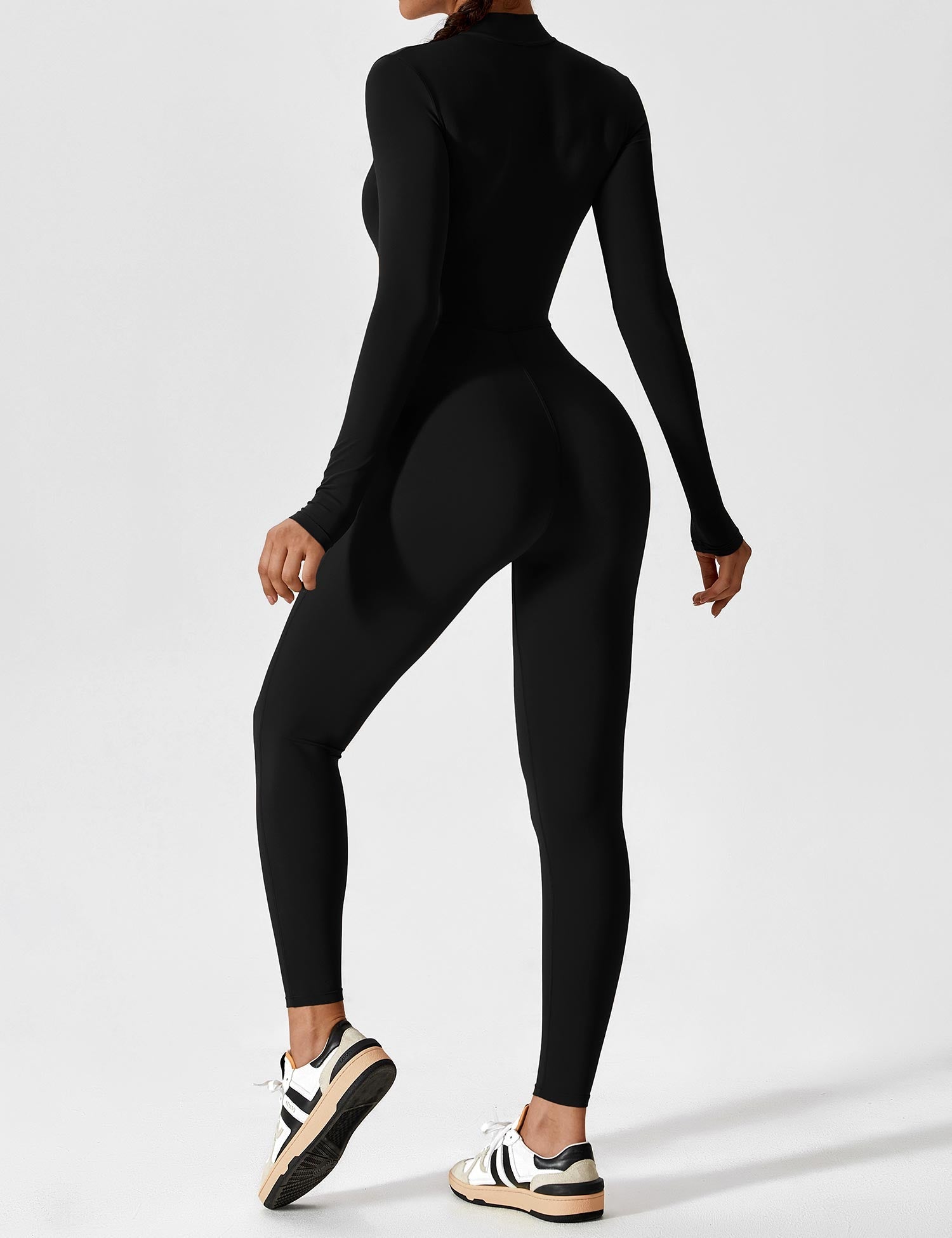 YGLEO Long Sleeve | Short Sleeve Zipper Jumpsuit