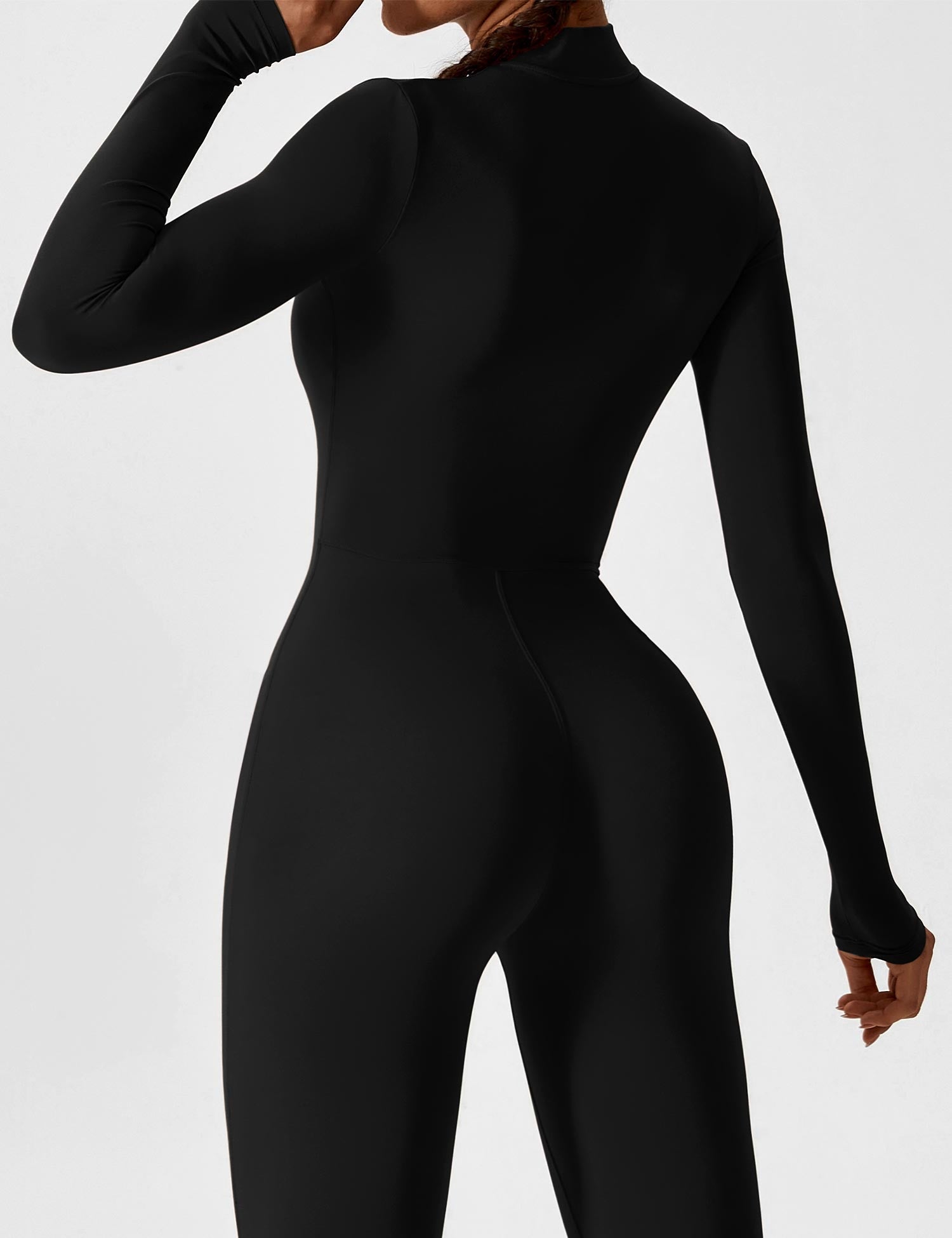 YGLEO Long Sleeve | Short Sleeve Zipper Jumpsuit
