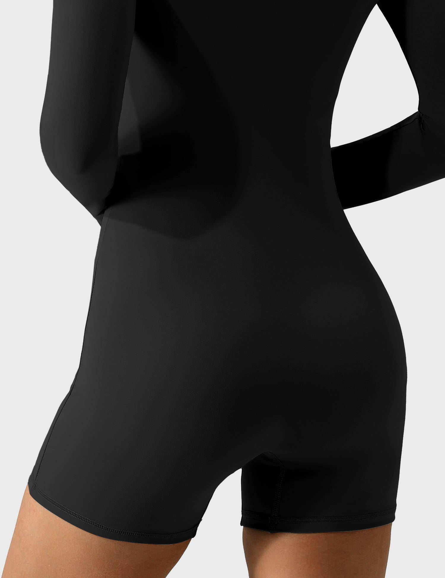 YGLEO Square Neck Long Sleeve Romper