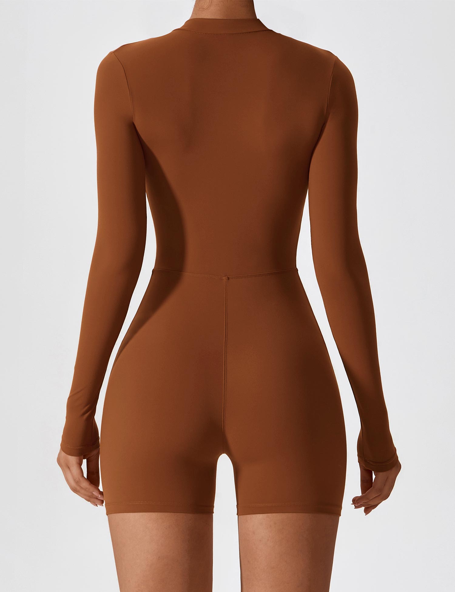 YGLEO Long Sleeve Zipper Romper