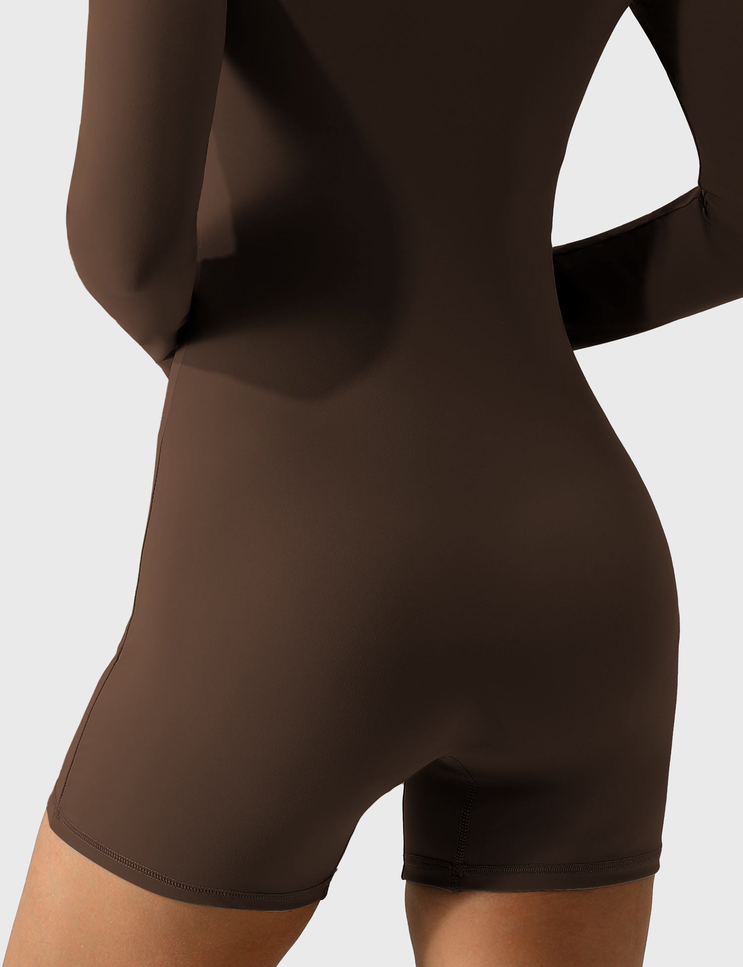 YGLEO Square Neck Long Sleeve Romper