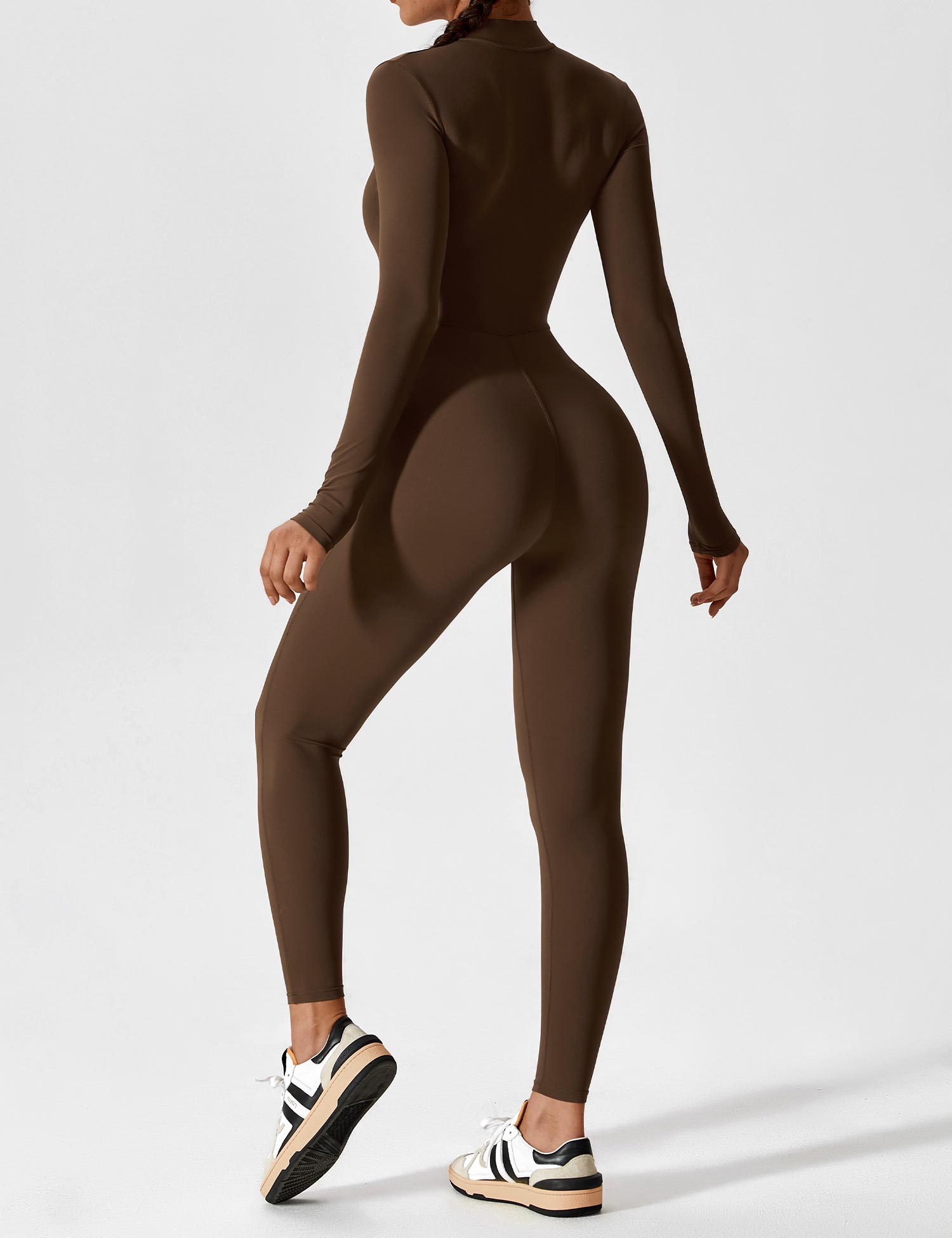 YGLEO Long Sleeve | Short Sleeve Zipper Jumpsuit