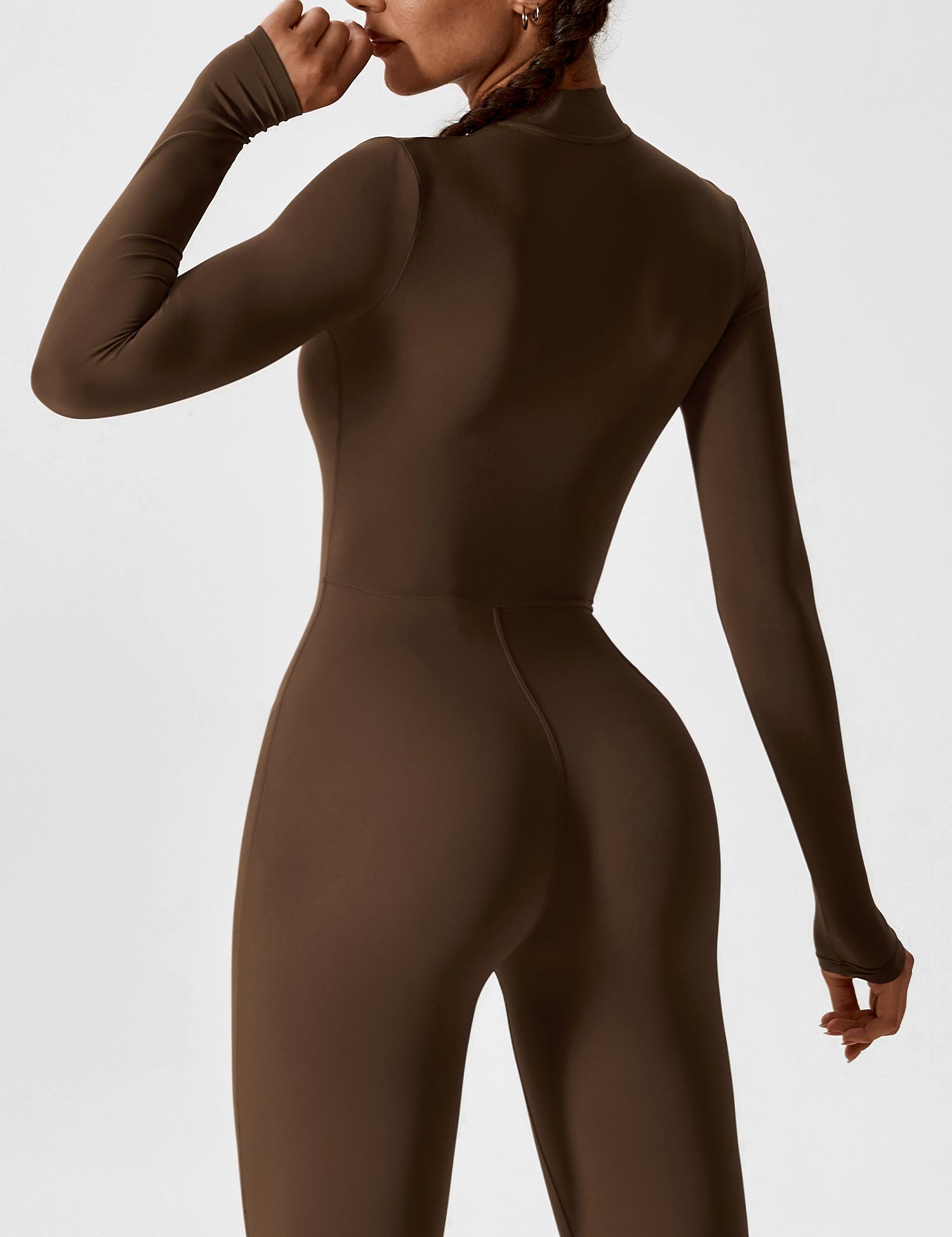 YGLEO Long Sleeve | Short Sleeve Zipper Jumpsuit
